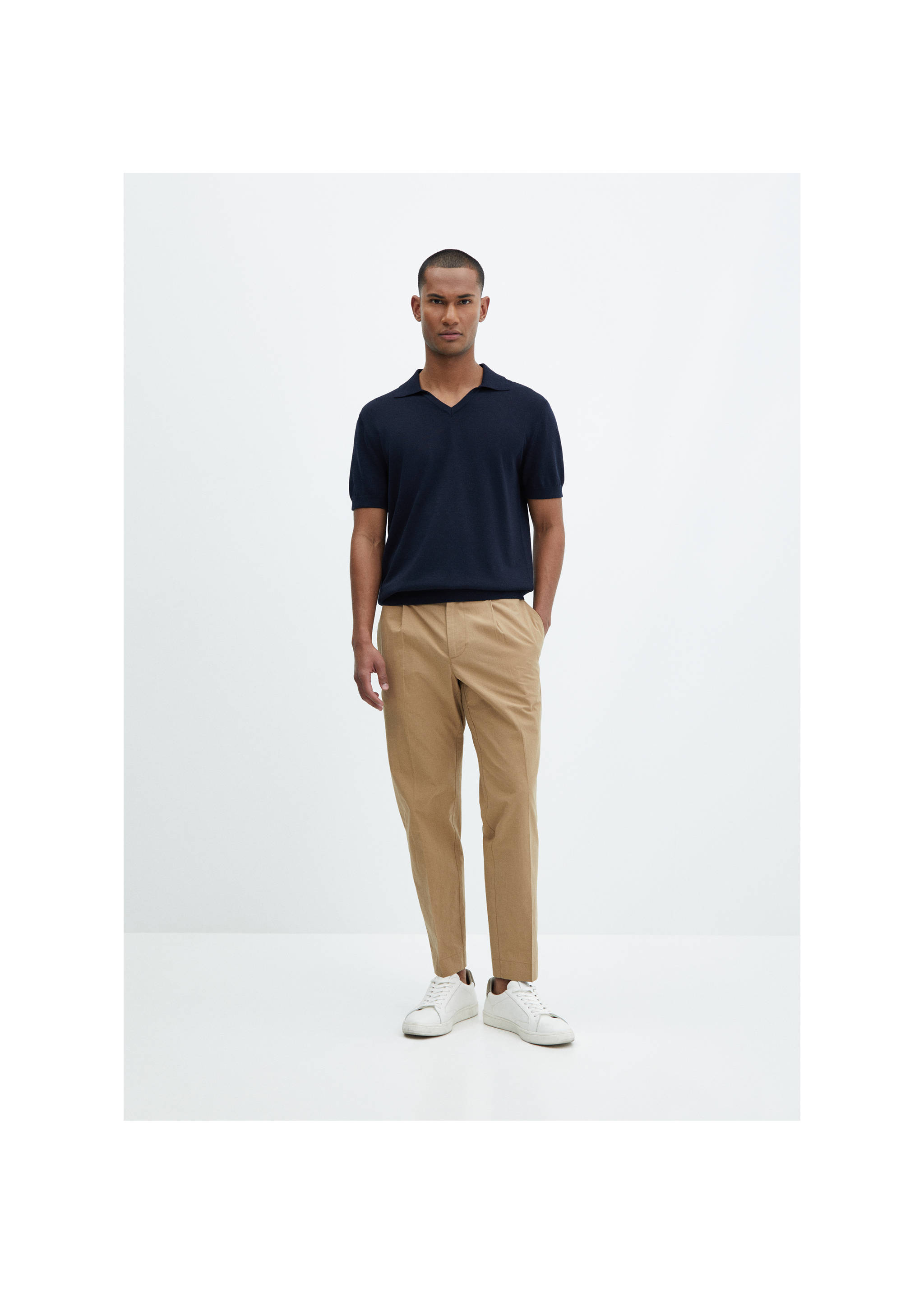 100% cotton knitted polo shirt - General plane, Dark Navy. Ref: 67067912-00.