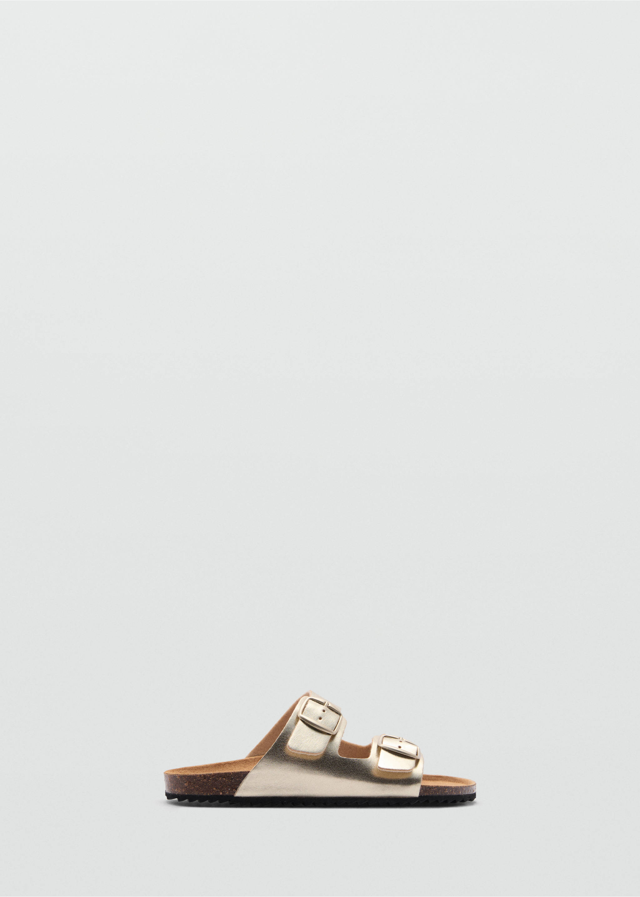 Sandals with metal buckle - Article without model, Gold. Ref: 67067915-00.