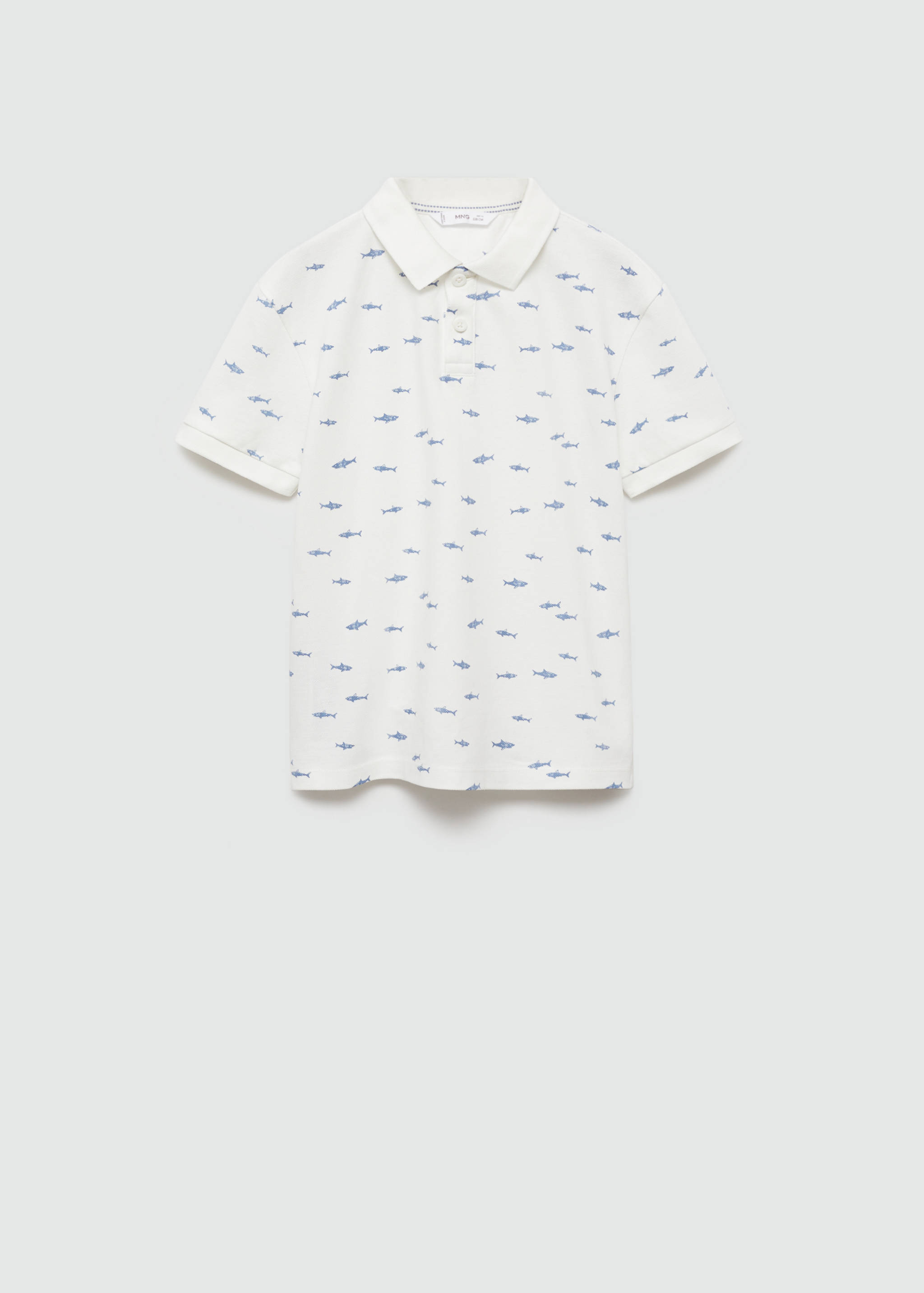 Shark-print polo shirt - Article without model
