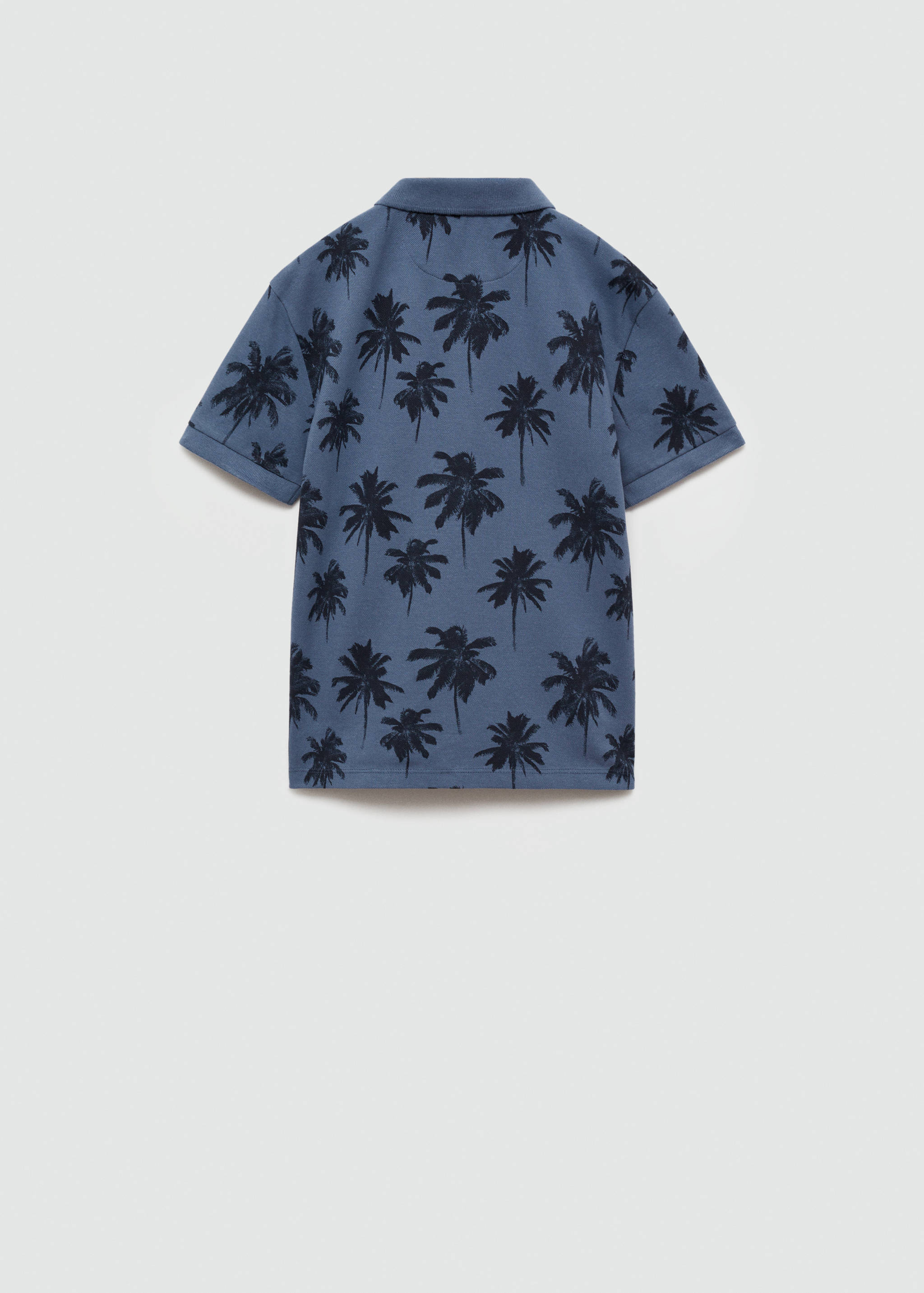 Shark-print polo shirt - Reverse of the article