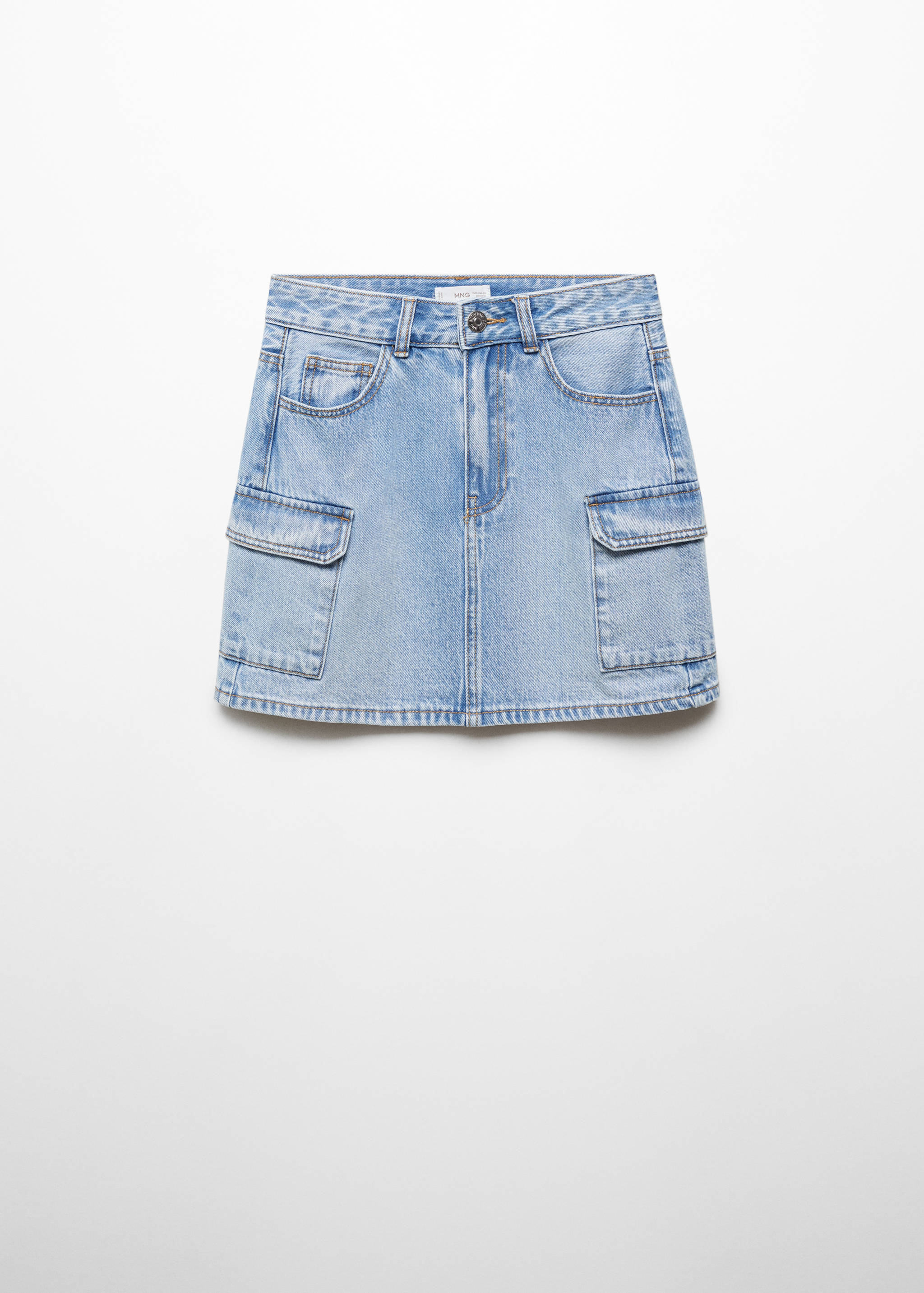 Denim cargo skirt - Article without model