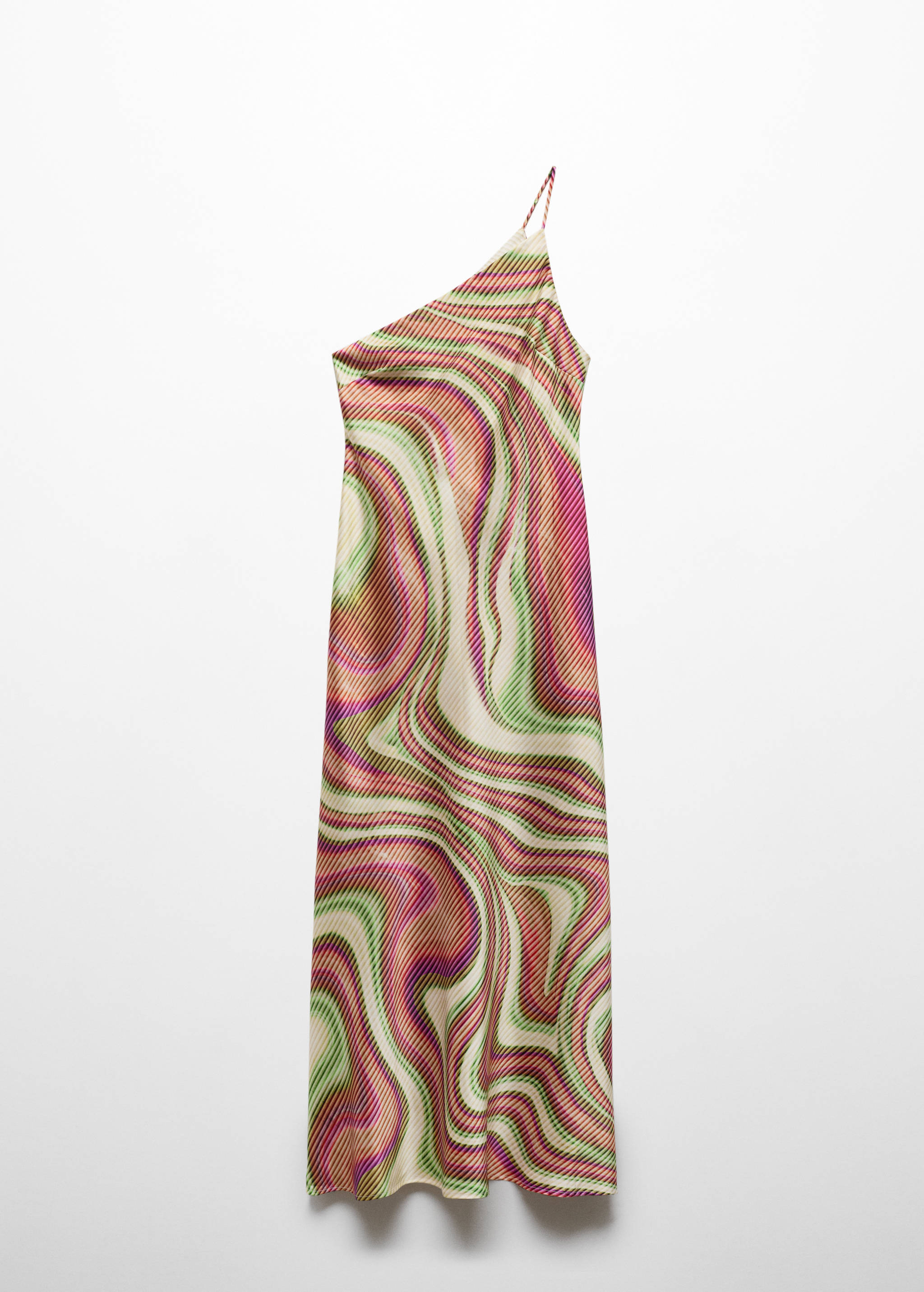 Printed satin dress - Article without model