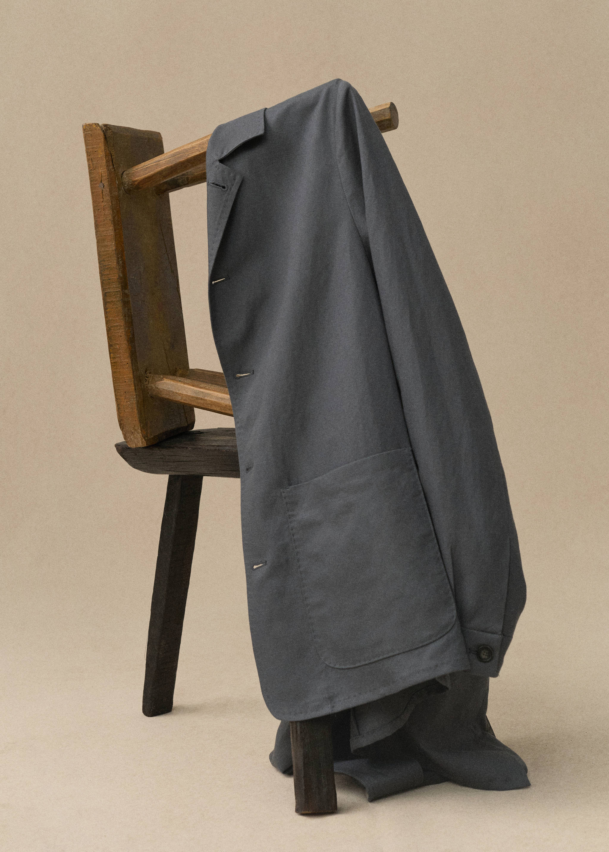 Sobrecamisa lyocell lino bolsillos - Detalle del artículo 5