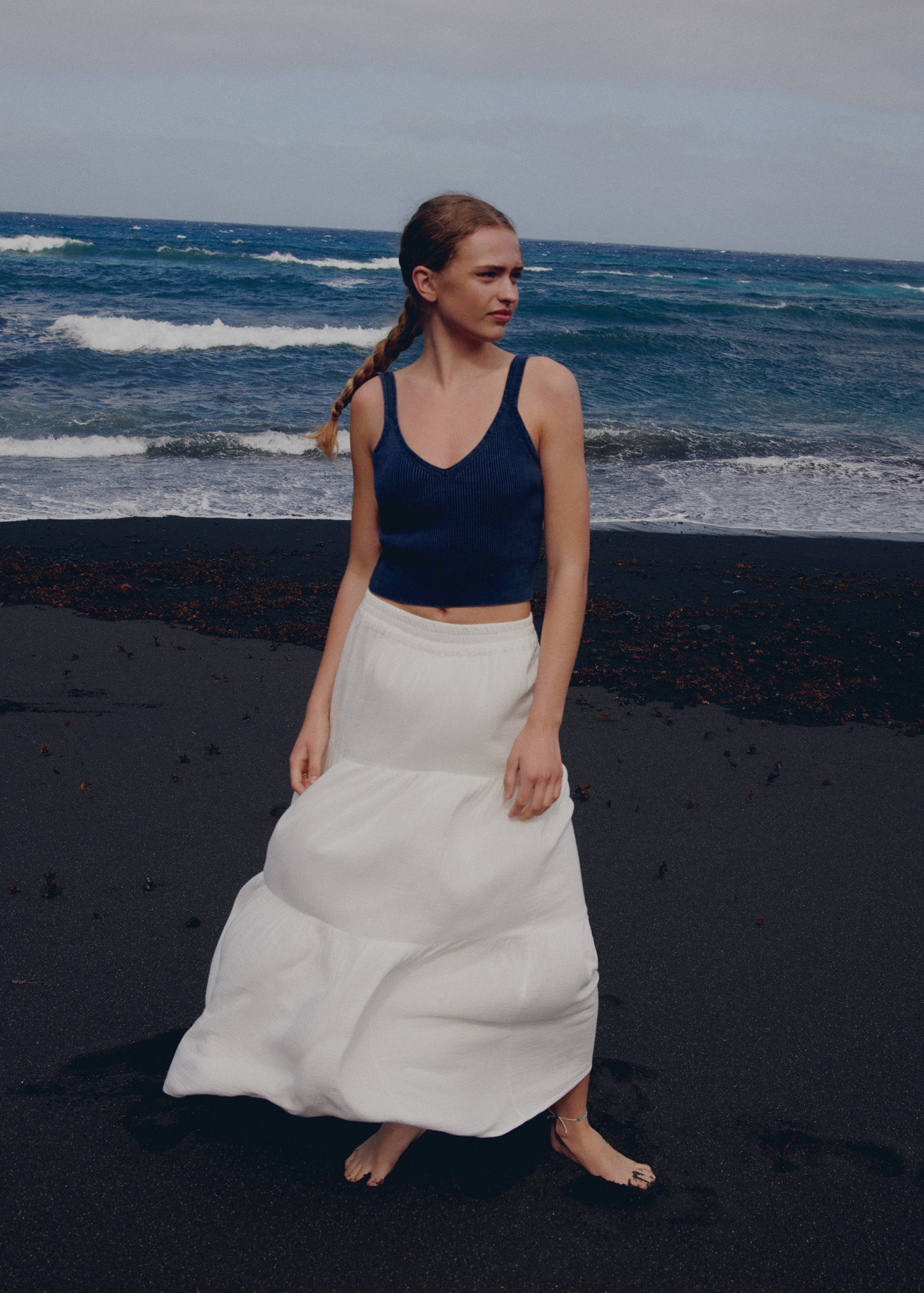 Pamuklu kloş uzun etek - Ürün detayı 5