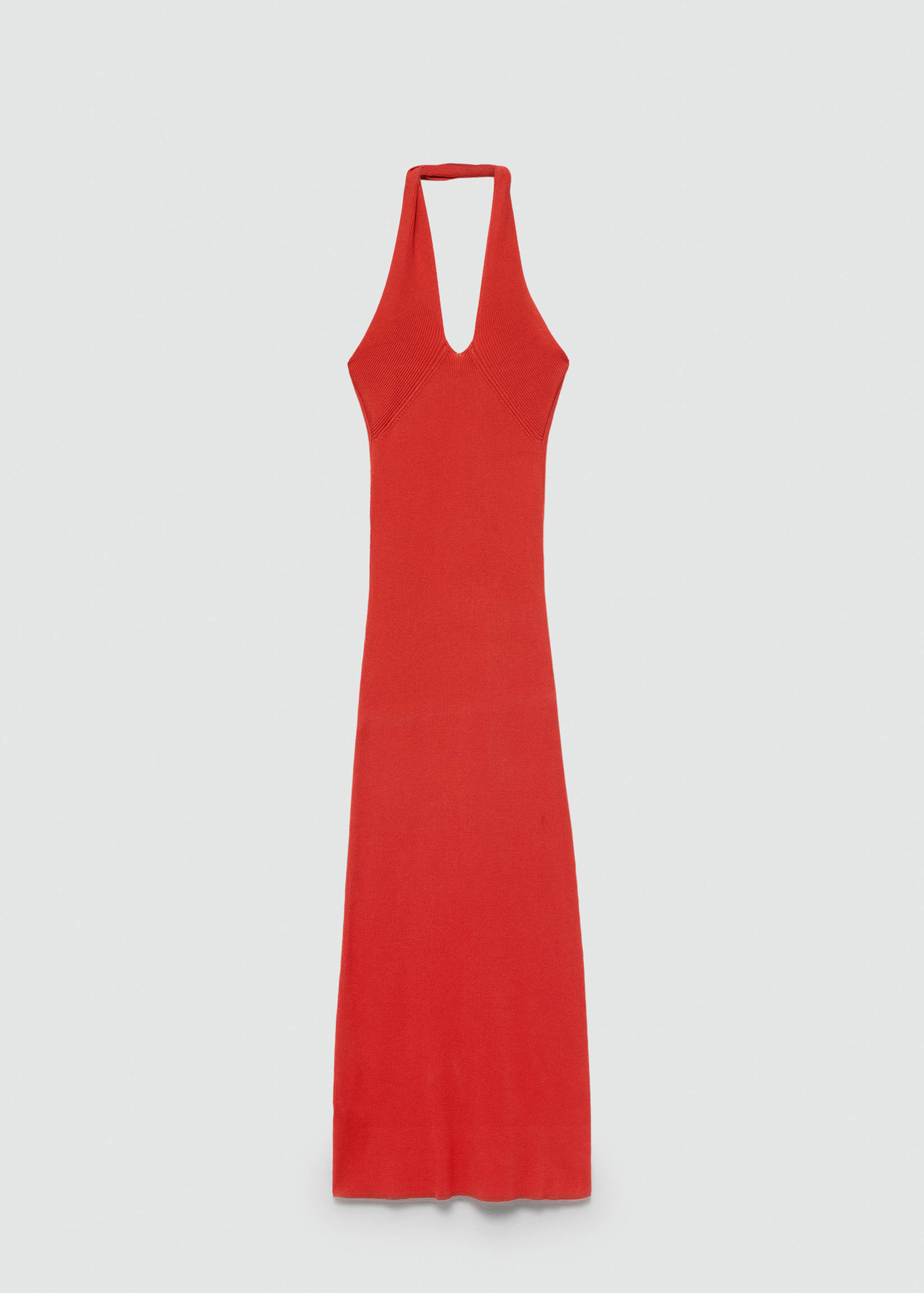 Halter-neck knitted dress - Article without model