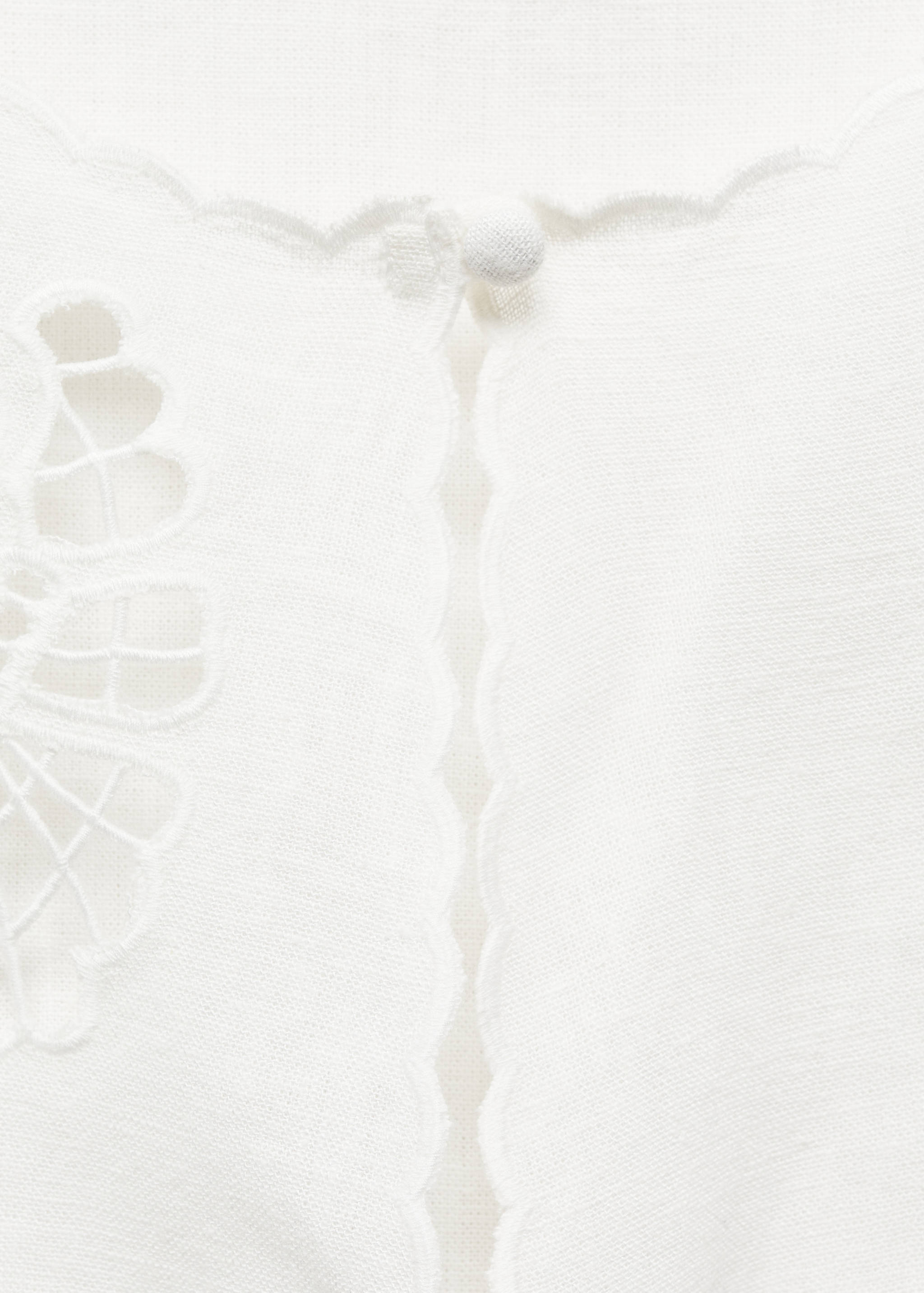 Linen top with lace detail - Details of the article 8