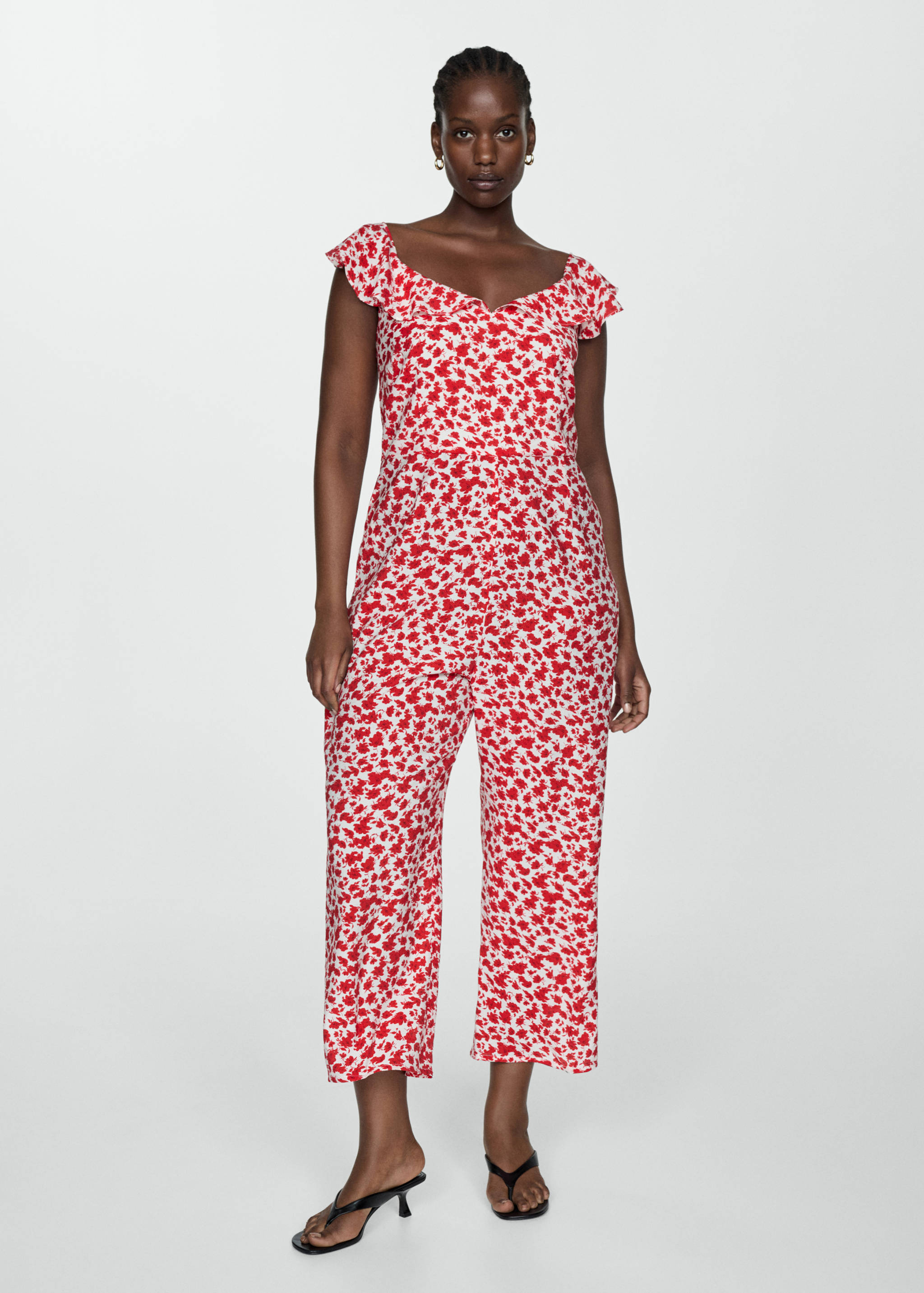 Floral-print long jumpsuit - Details of the article 6