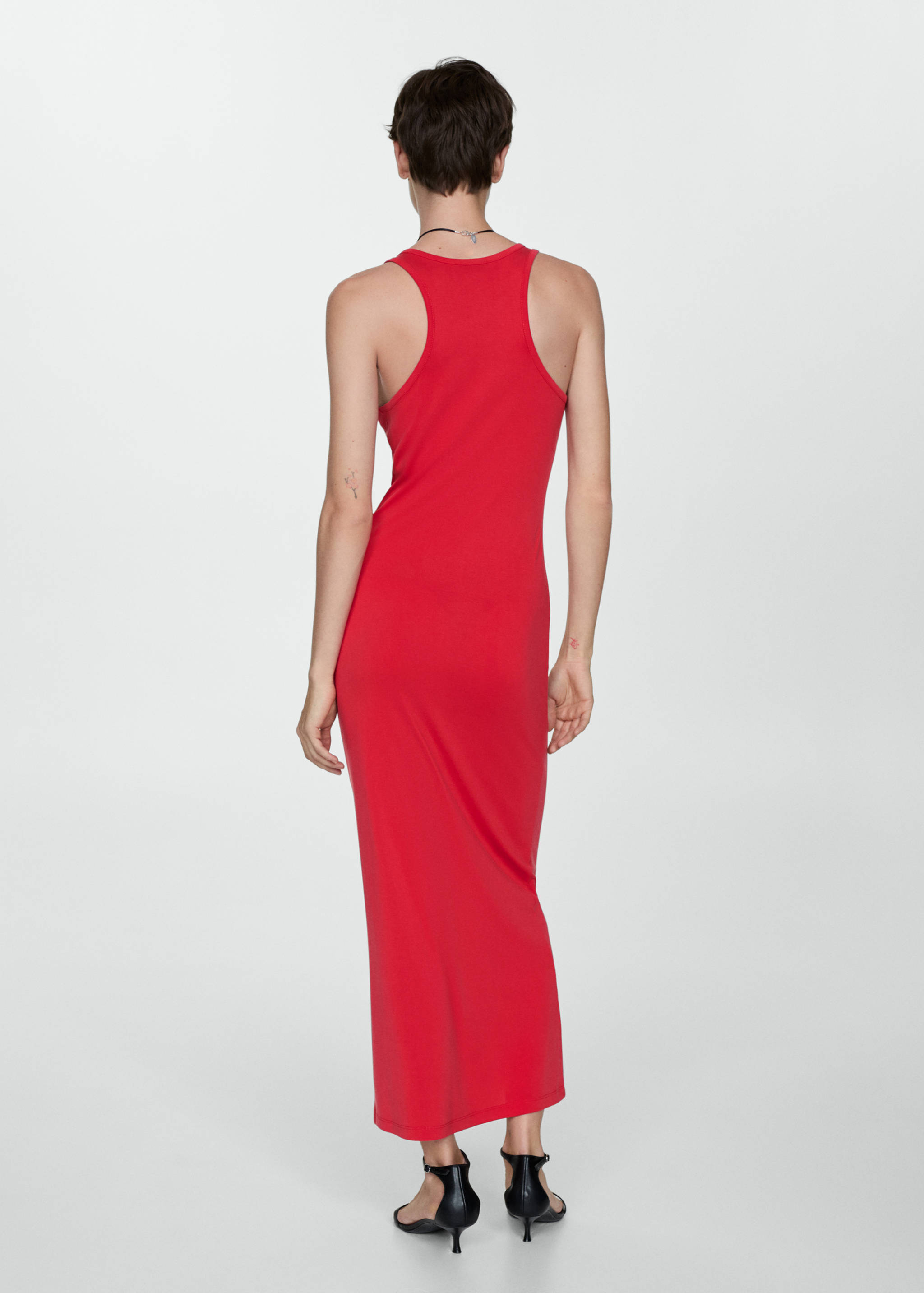 Modal dress with buttons - Reverse of the article