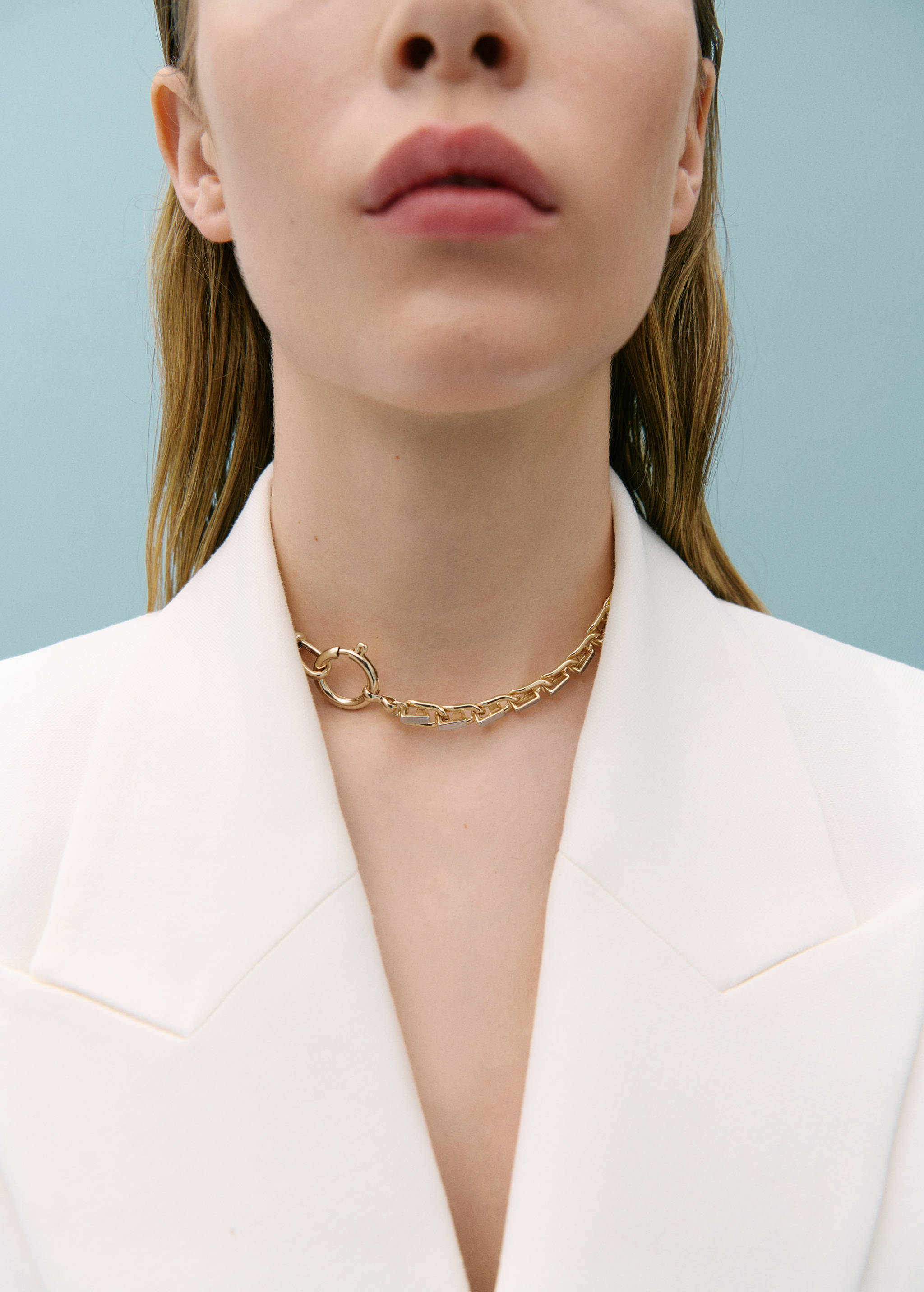 Combined-link chain necklace - General plane