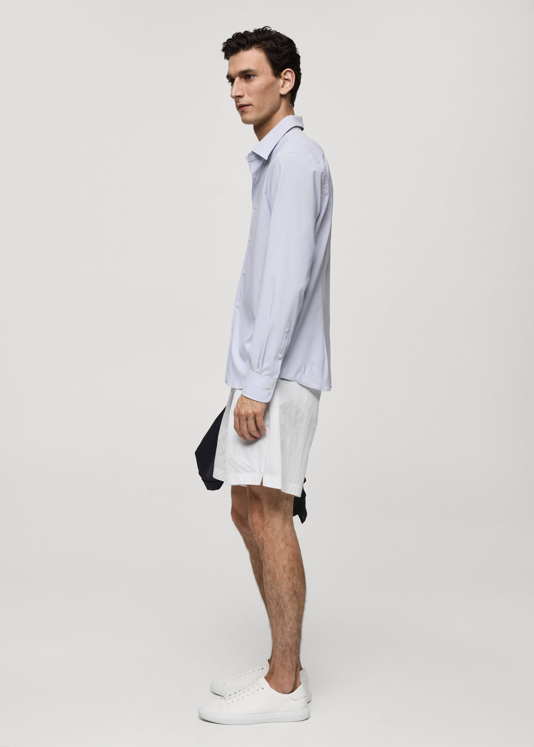 Camisa slim fit rayas tejido stretch - Detalle del artículo 2