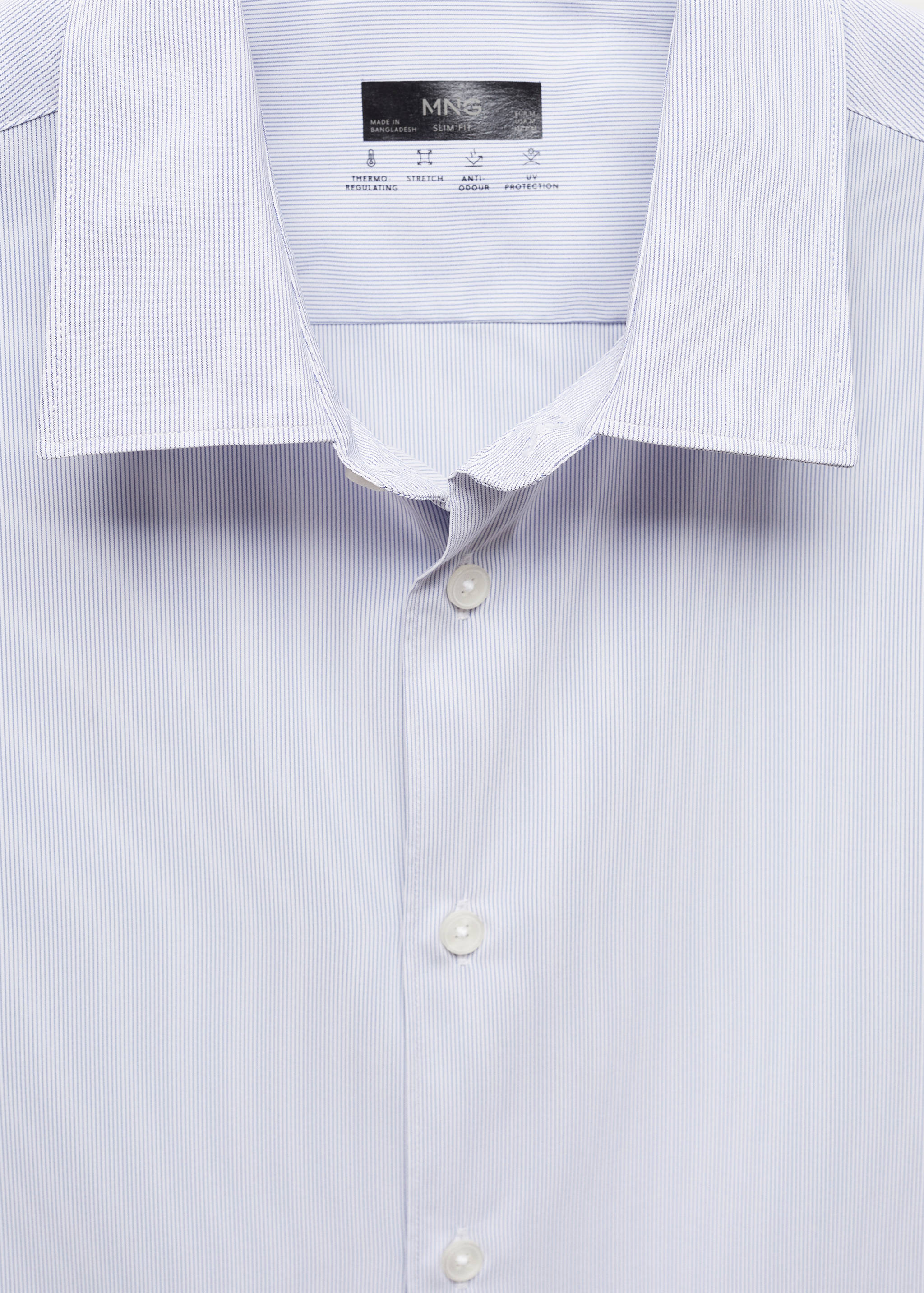 Camisa slim fit rayas tejido stretch - Detalle del artículo 8