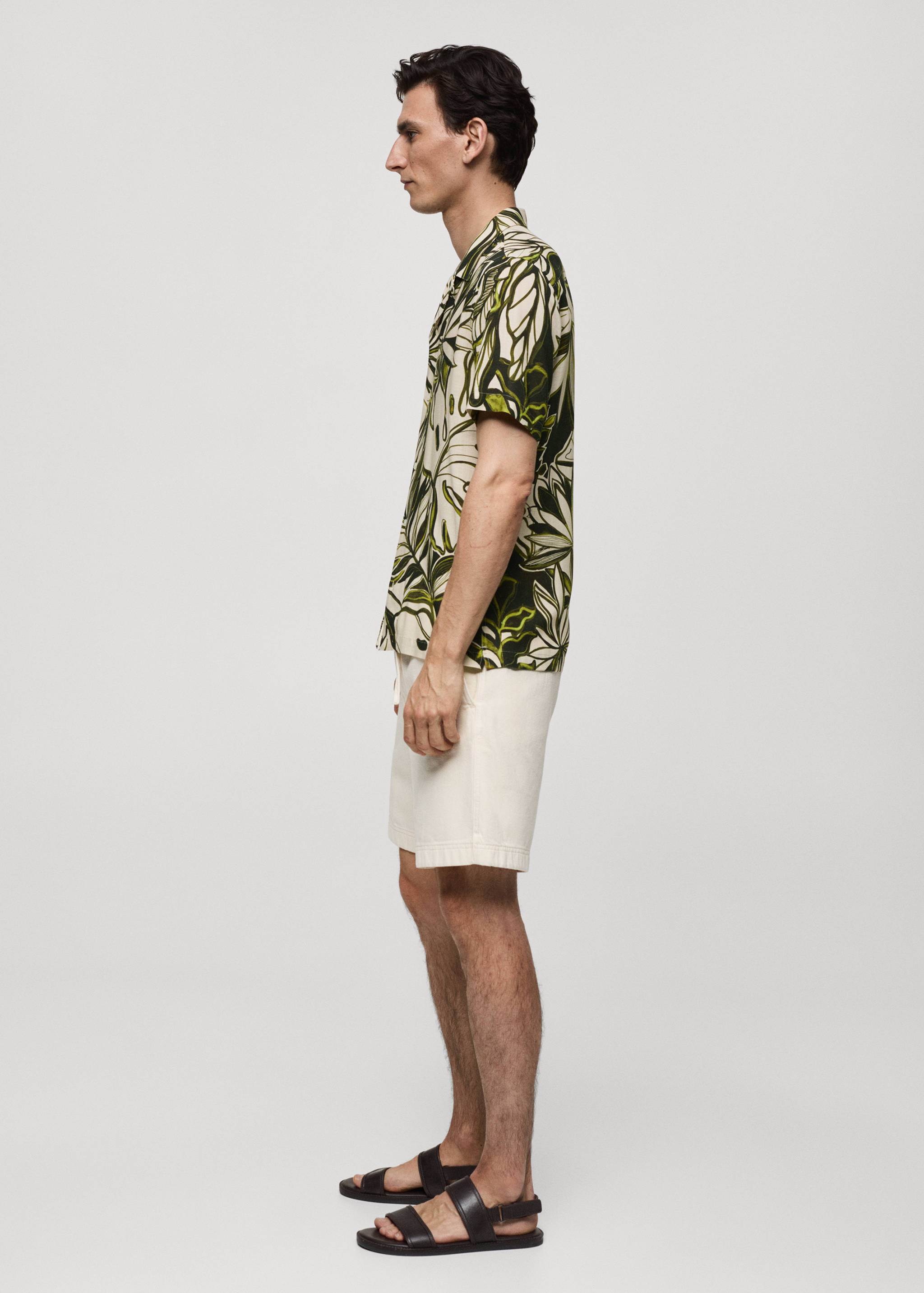Camisa fluida com estampado havaiano - Pormenor do artigo 2