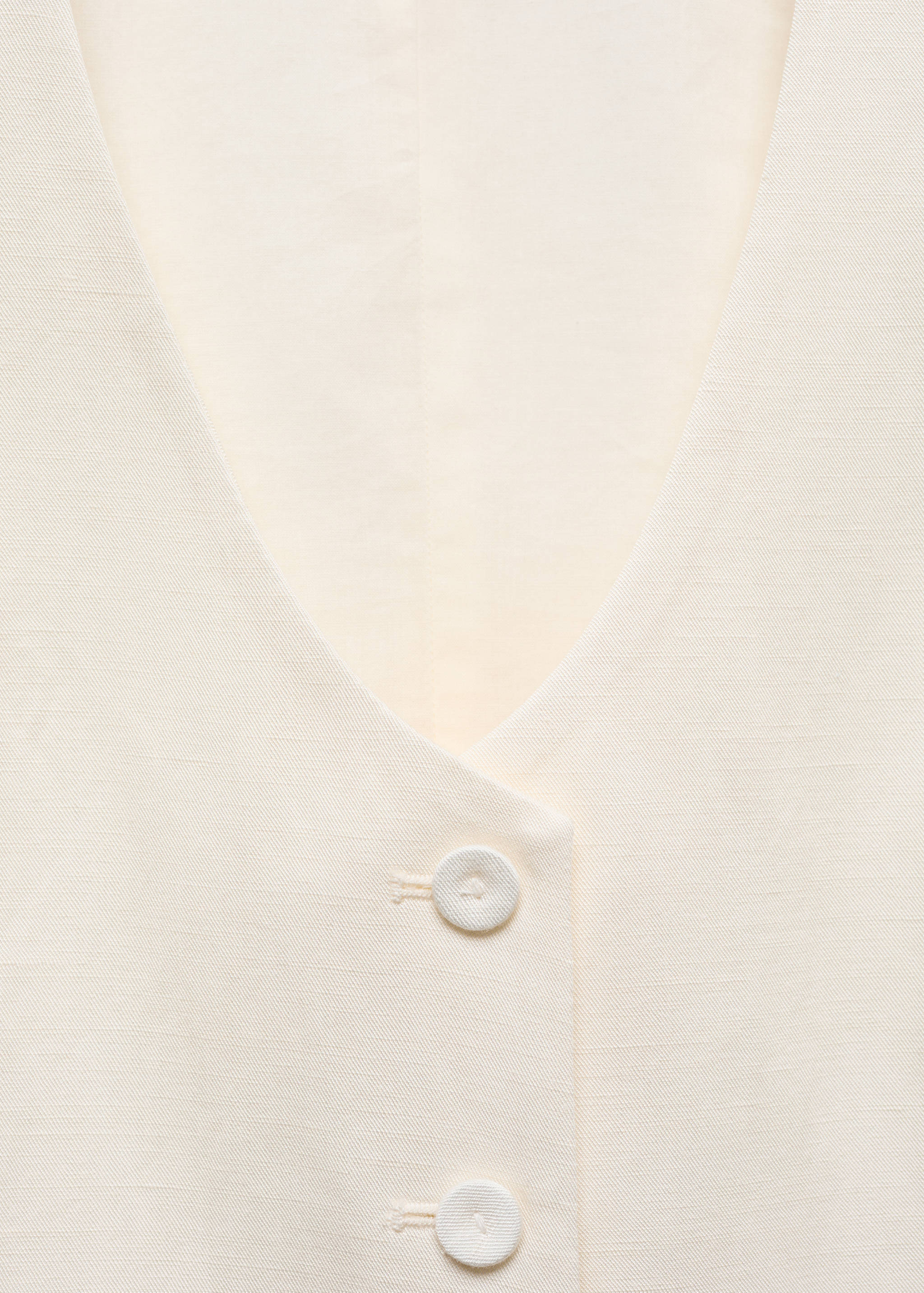 Linen waistcoat with buttons - Details of the article 8