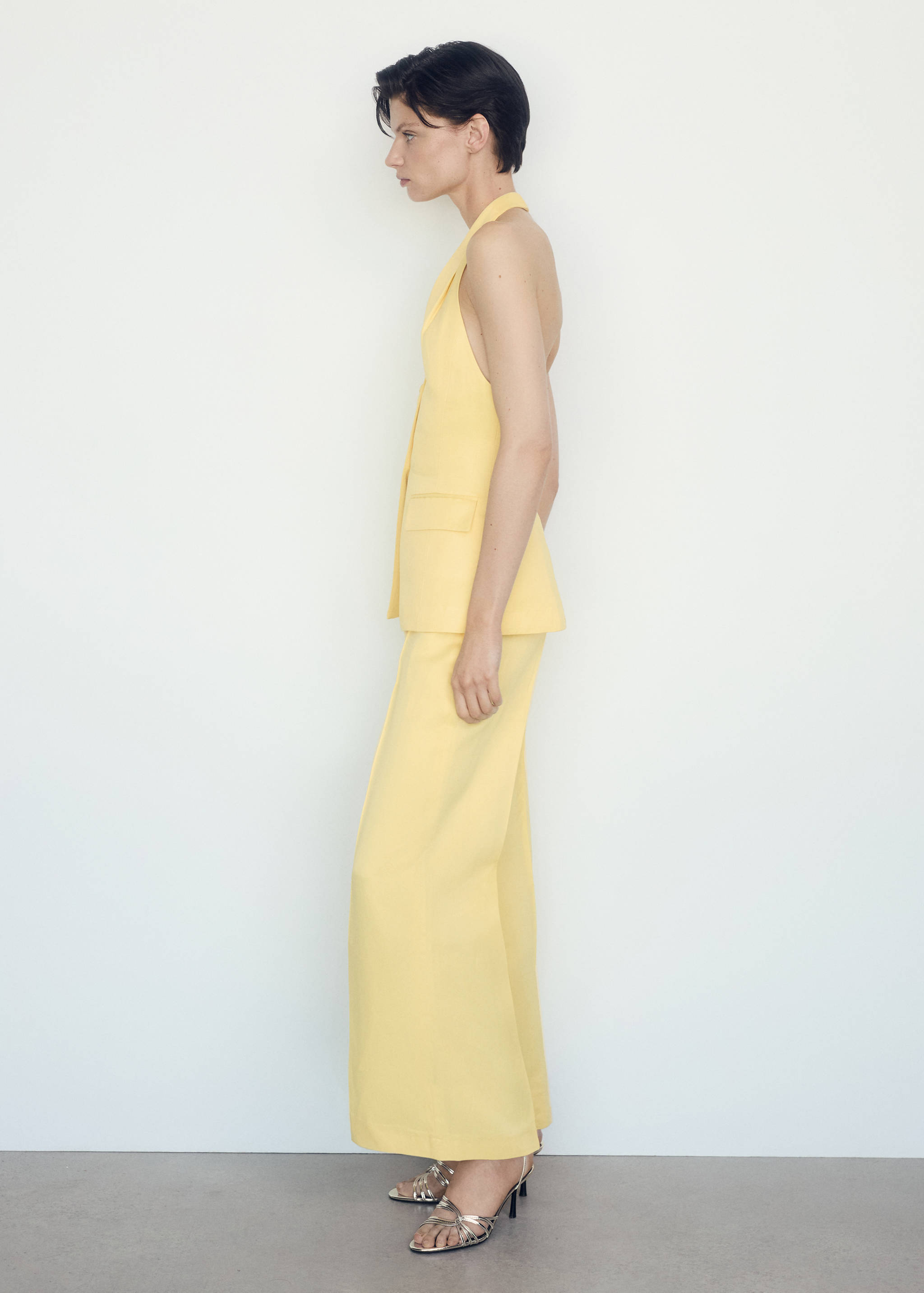 Pantalons flare detall prisat - Detall de l'article 1