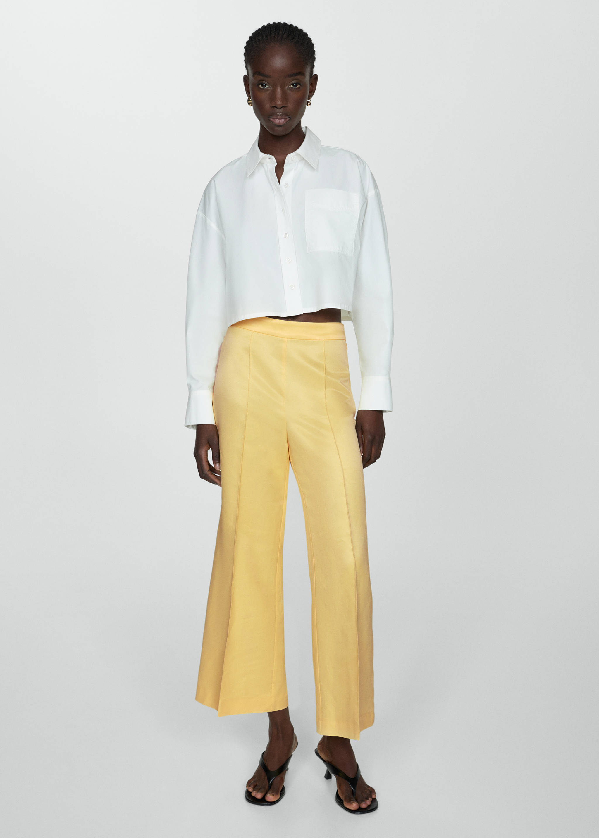 Pantalons flare detall prisat - Detall de l'article 2