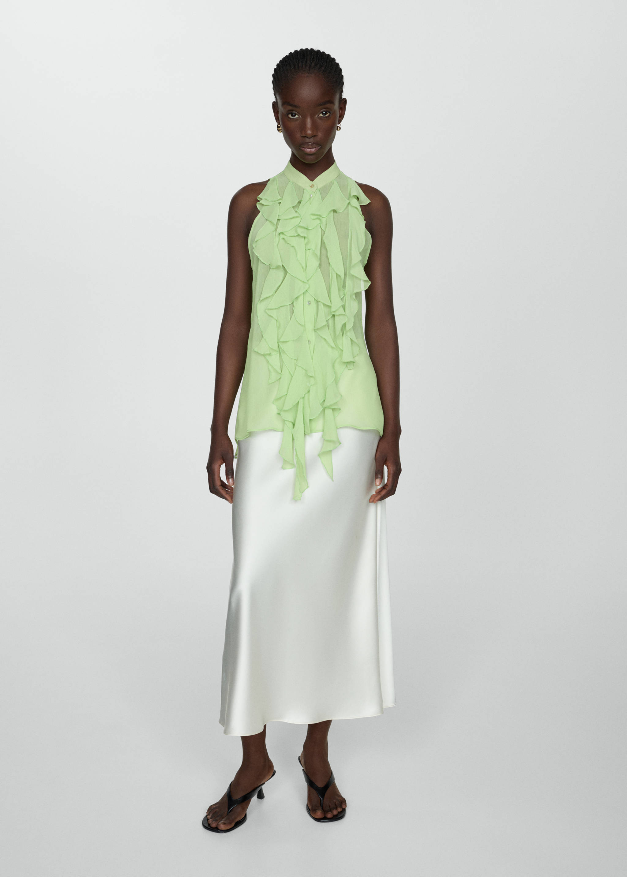 Blusa semitransparente volantes - Detalle del artículo 2