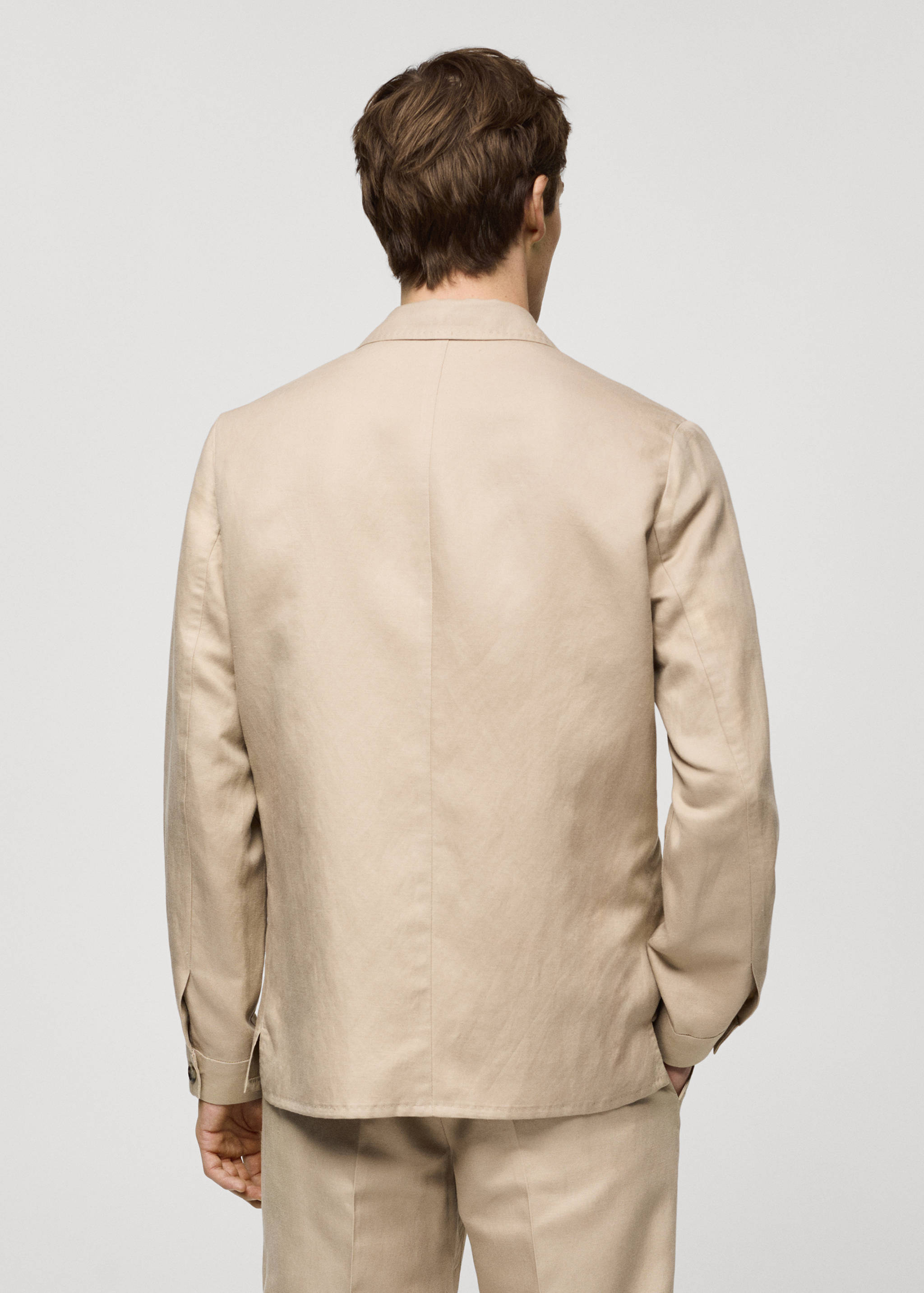 Sobrecamisa lyocell lino bolsillos - Reverso del artículo