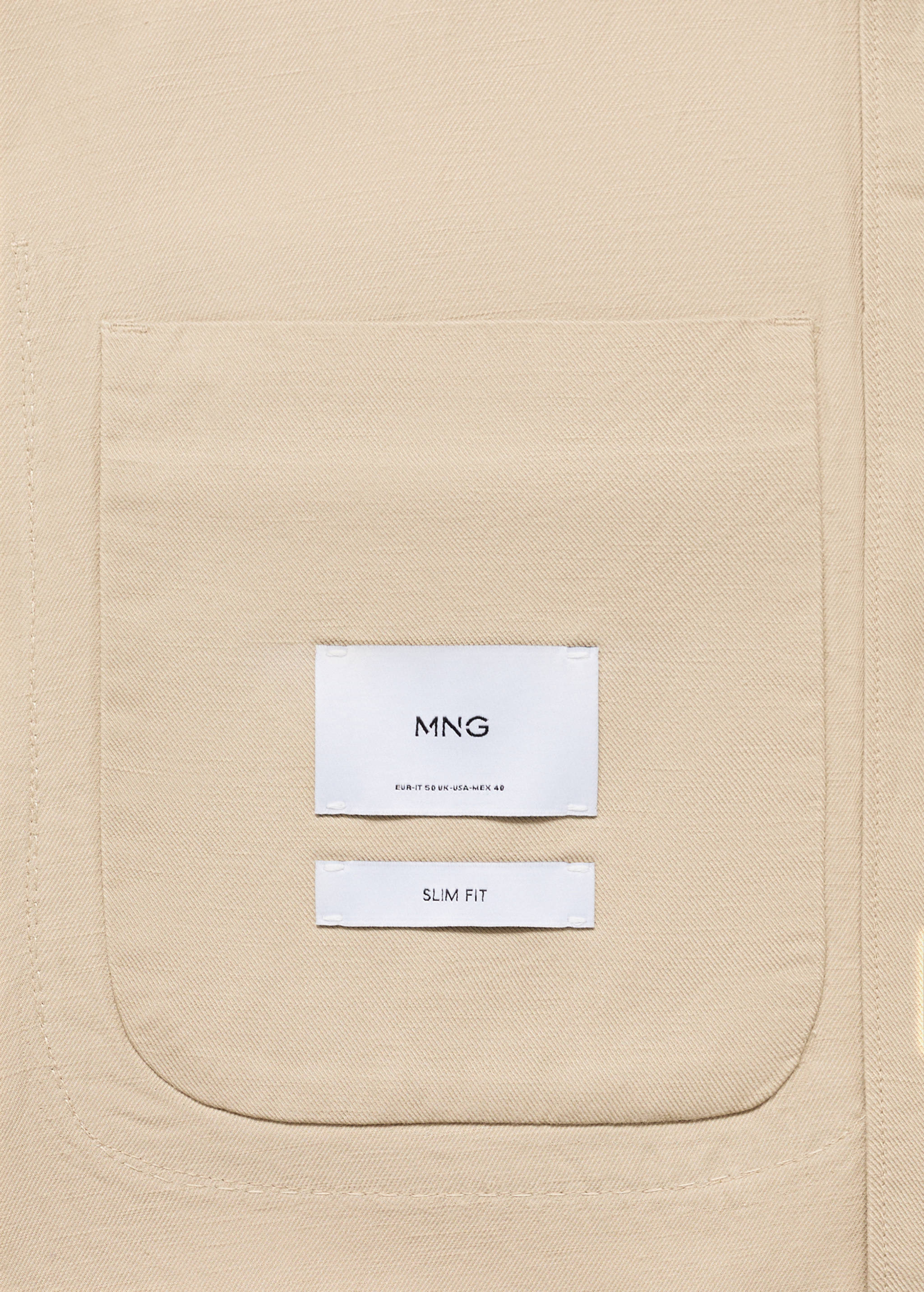 Sobrecamisa lyocell lino bolsillos - Detalle del artículo 0