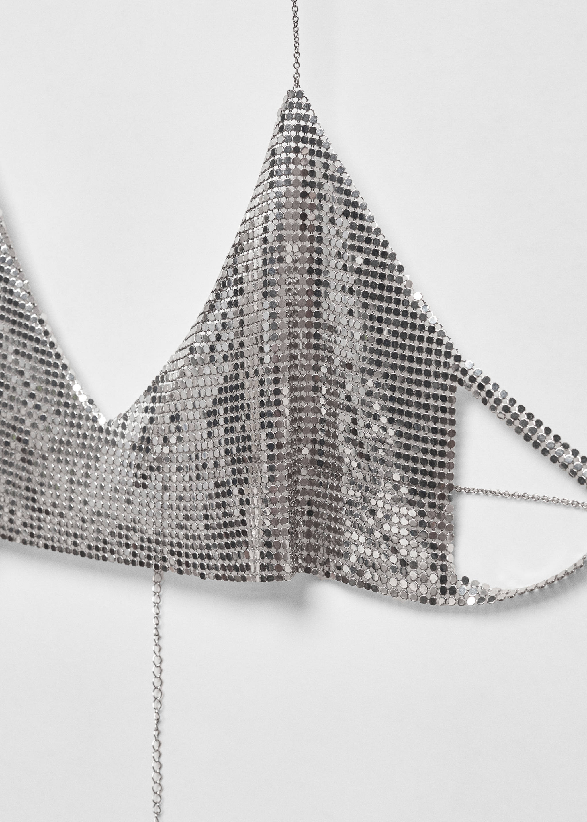 Metallic mesh bra - Details of the article 1