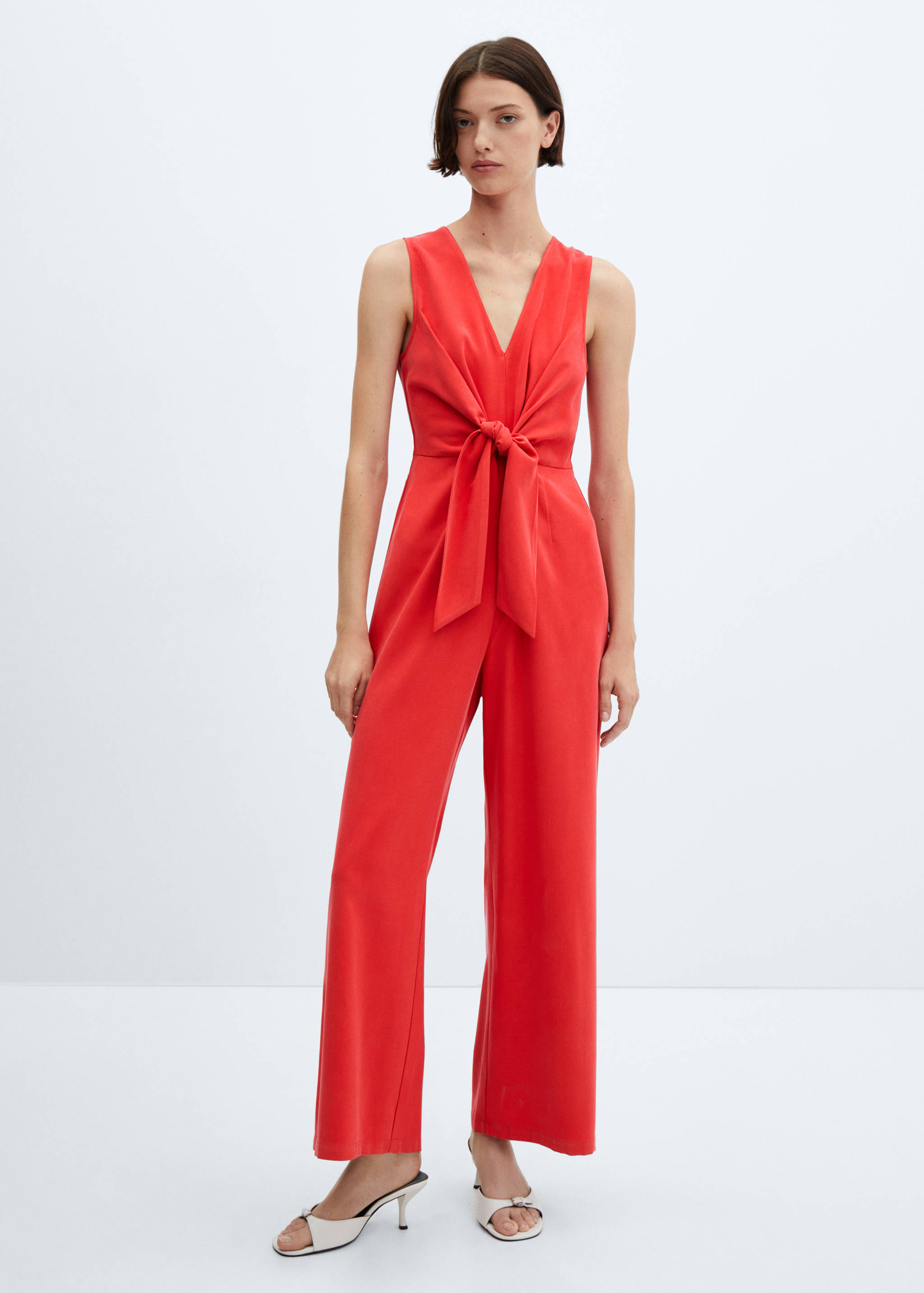Bow long jumpsuit - General plane