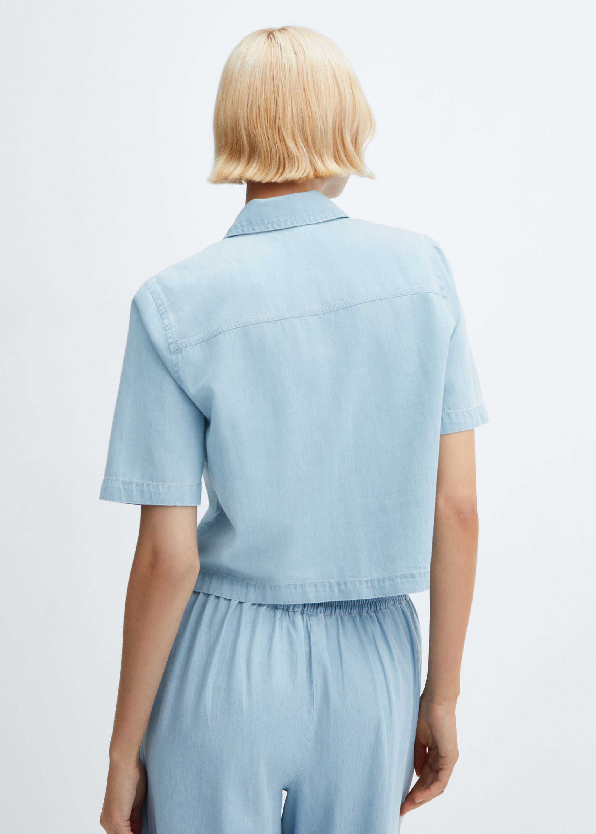 Camisa vaquera bolsillo - Reverso del artículo