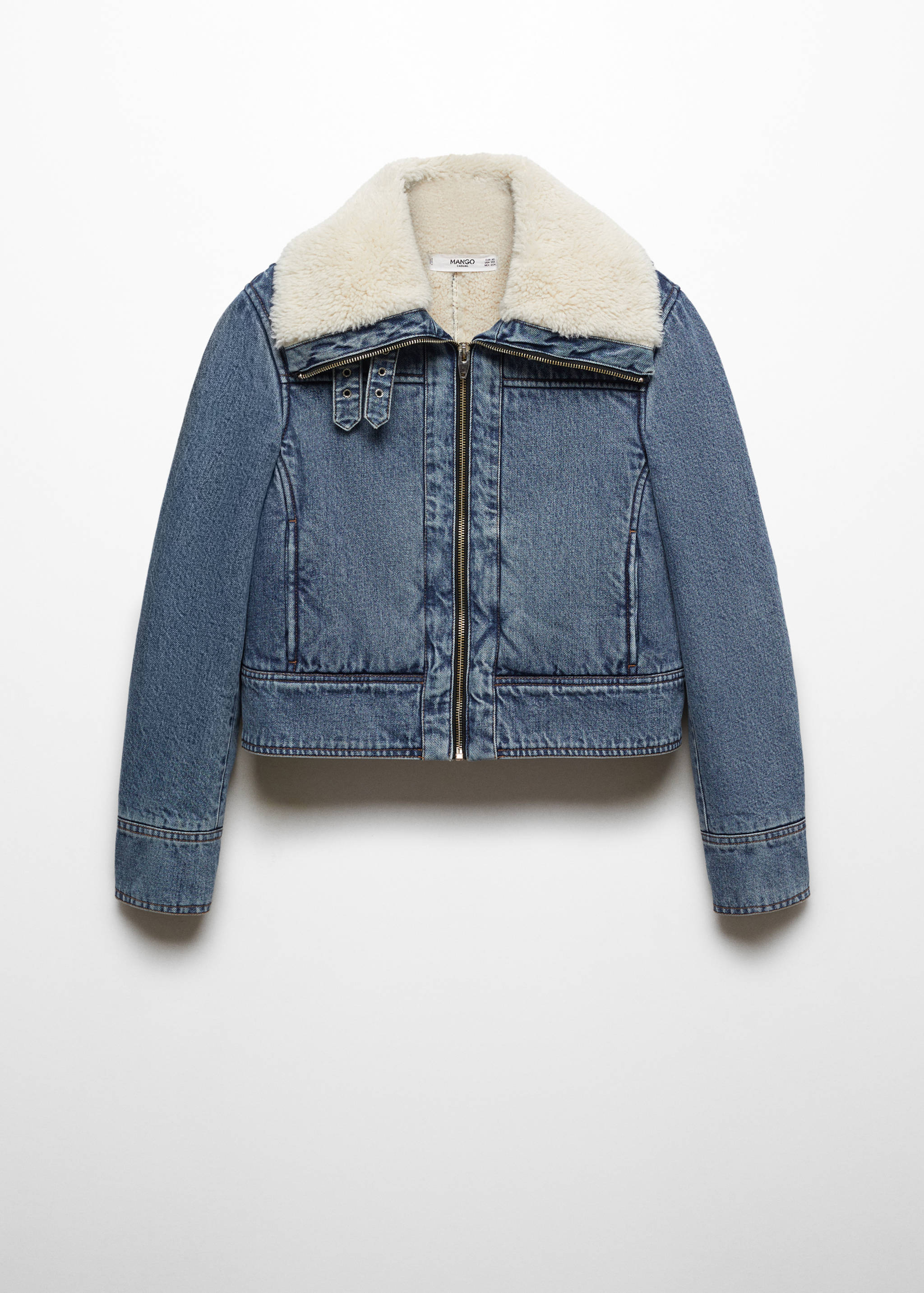 Shearling denim jacket - Article without model