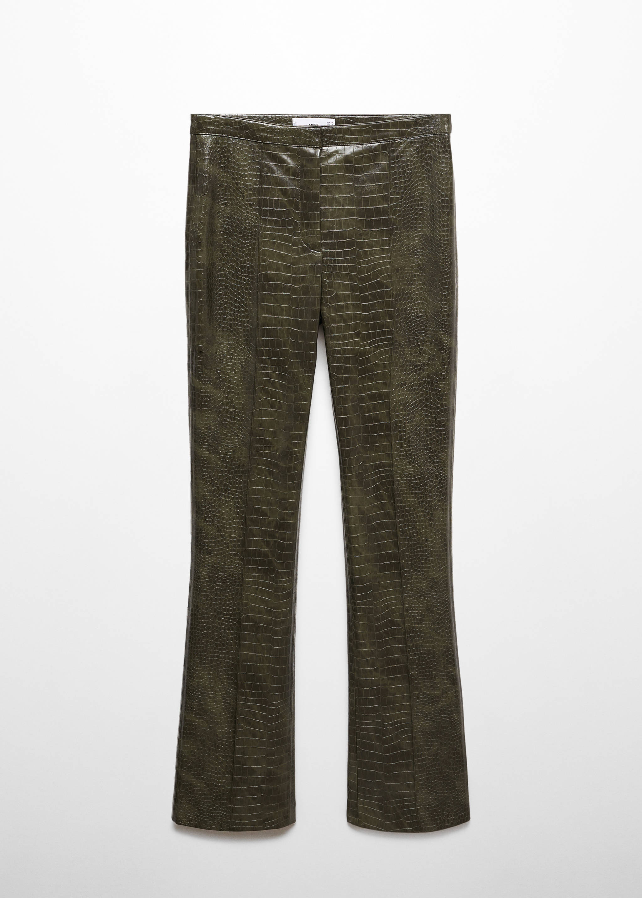 Flared pants with animal-print effect - Article without model