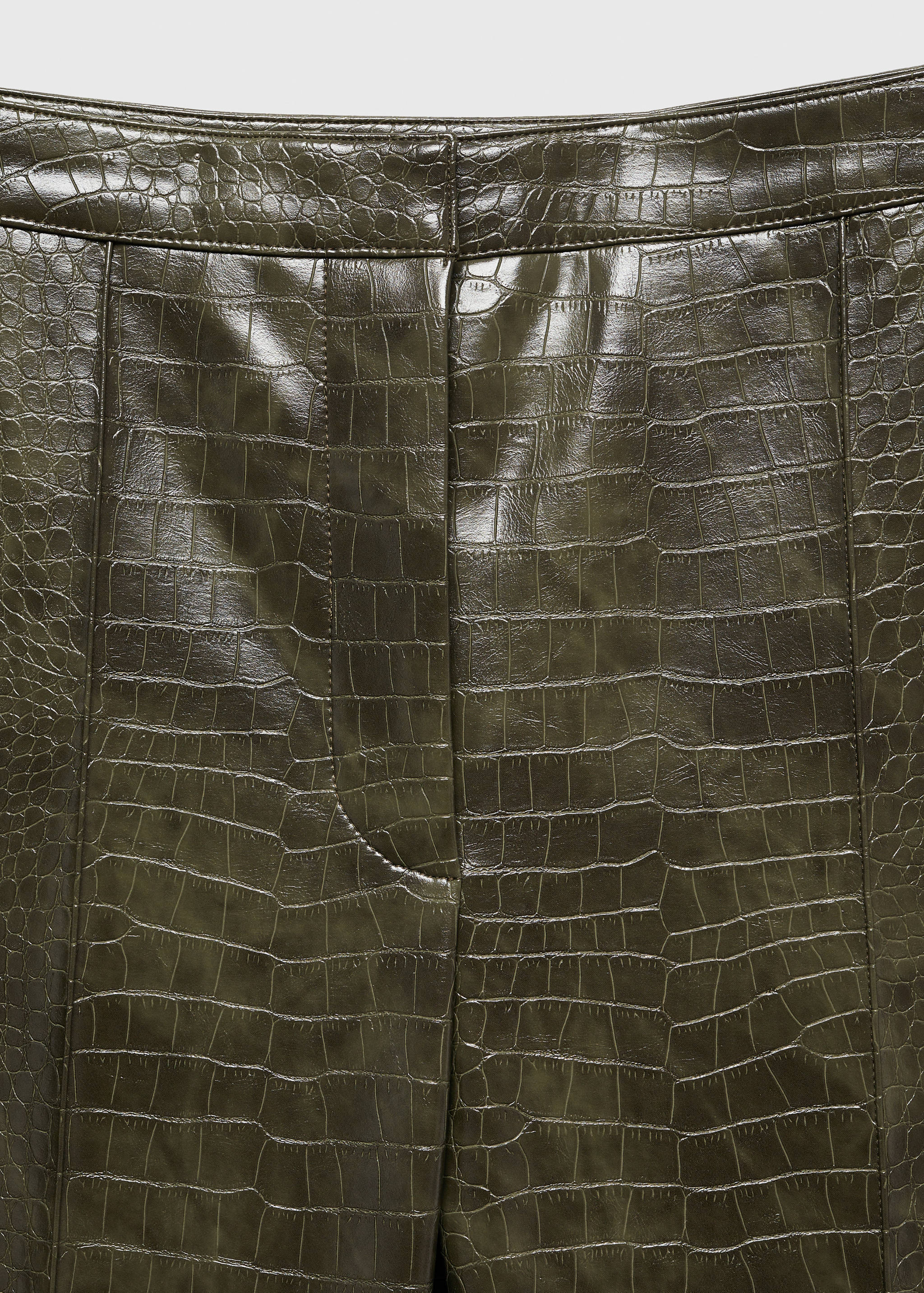 Flared pants with animal-print effect - Details of the article 8