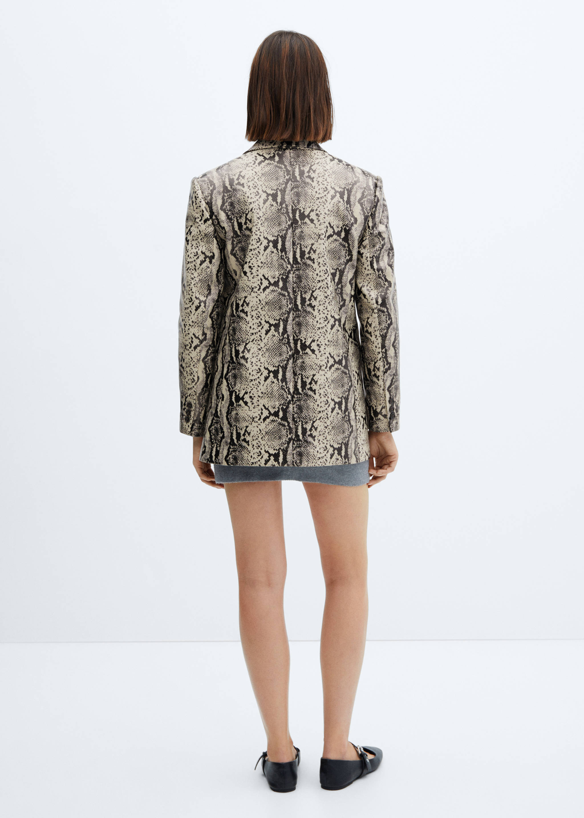 Snake effect blazer - Reverse of the article