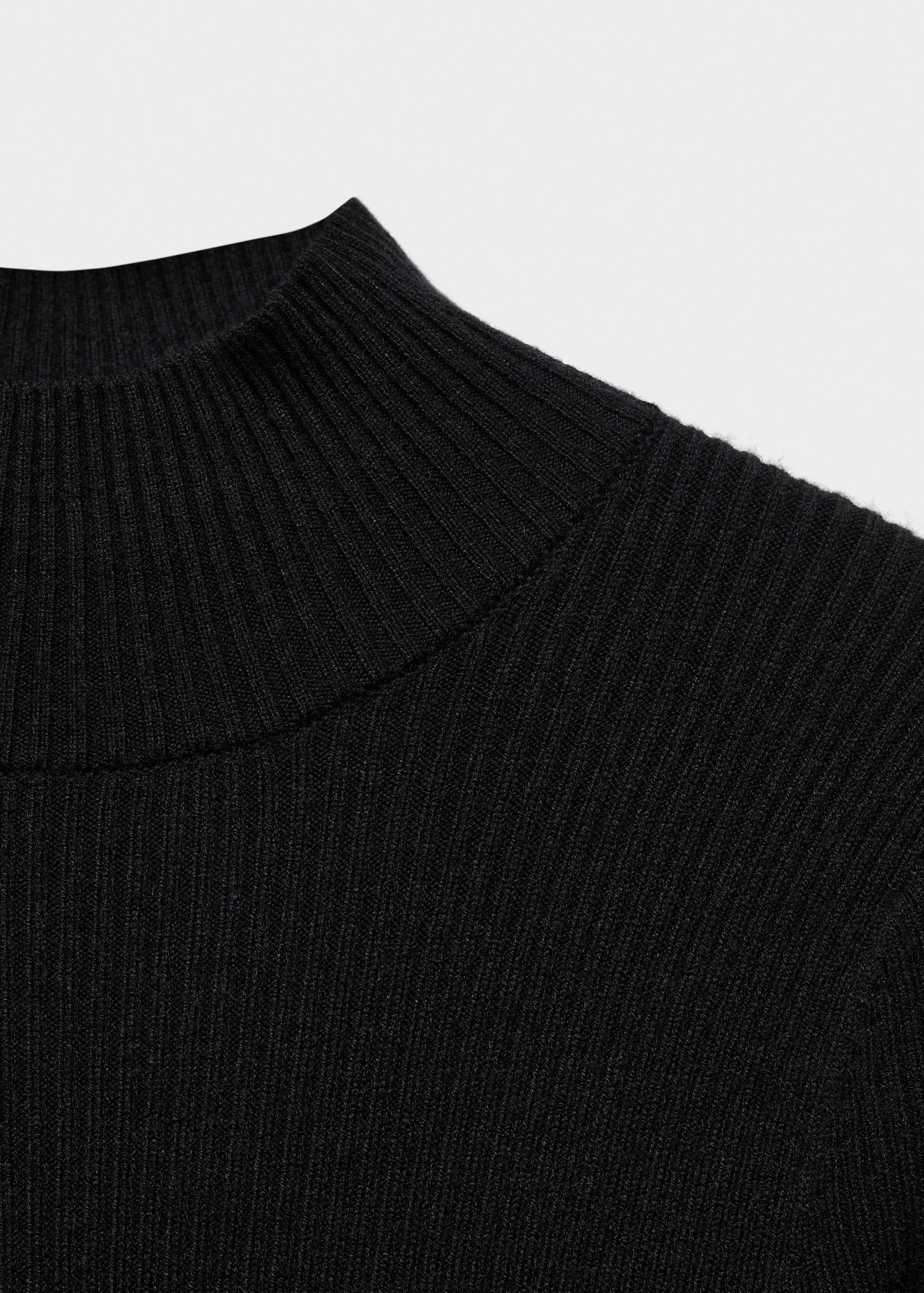 Perkins-neck ribbed dress - Details of the article 8