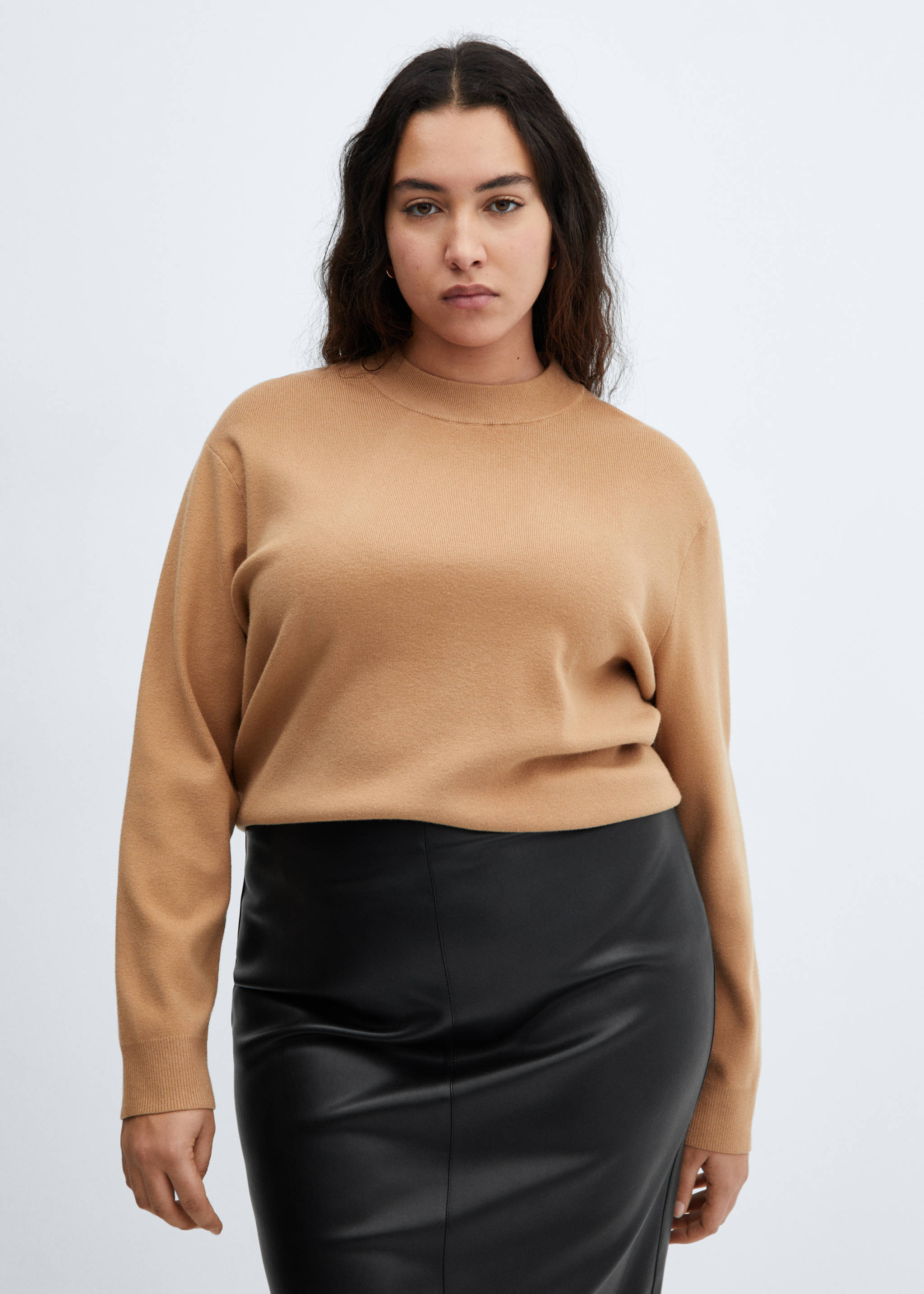 Leather-effect pencil skirt - Details of the article 5