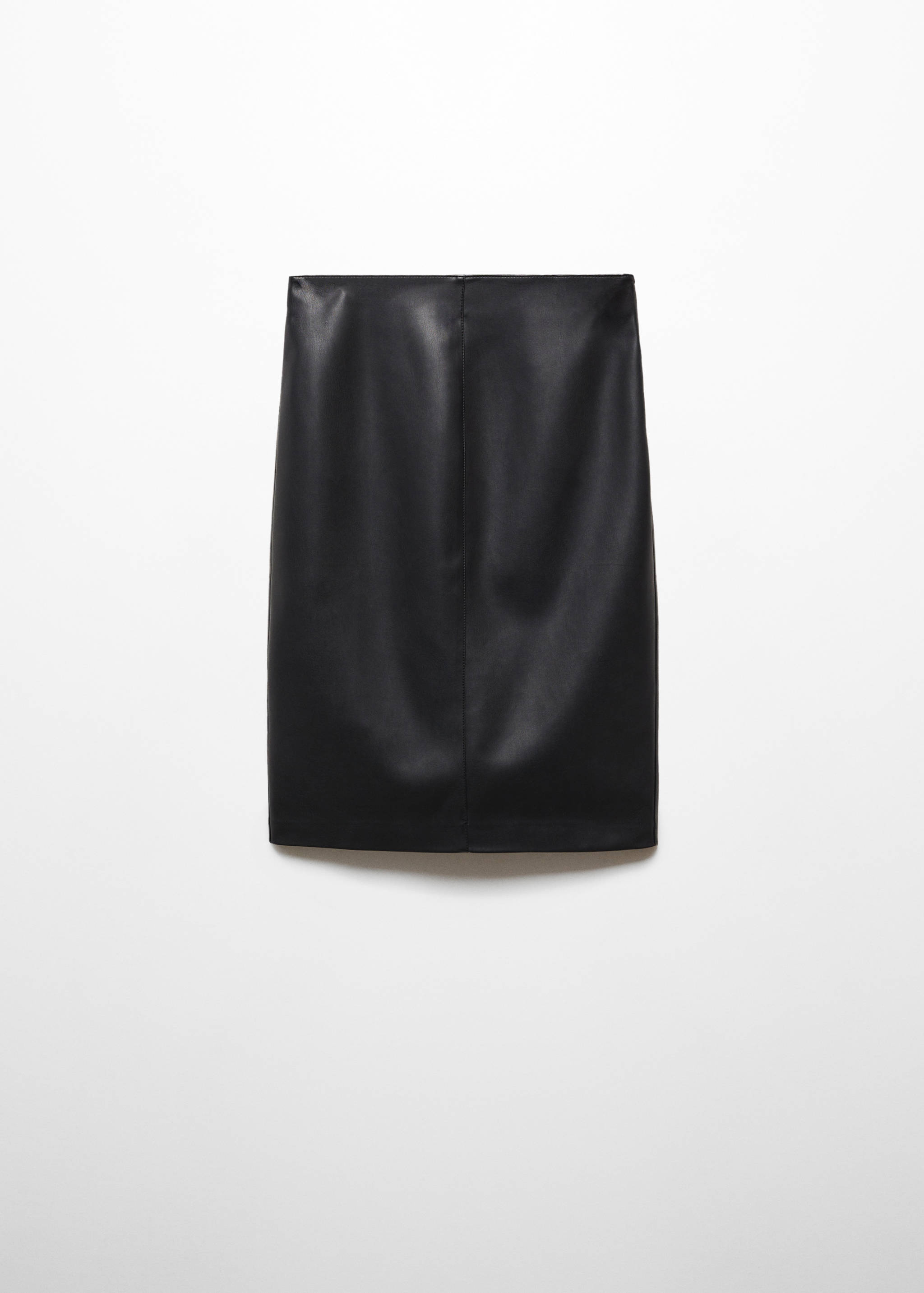 Leather-effect pencil skirt - Article without model