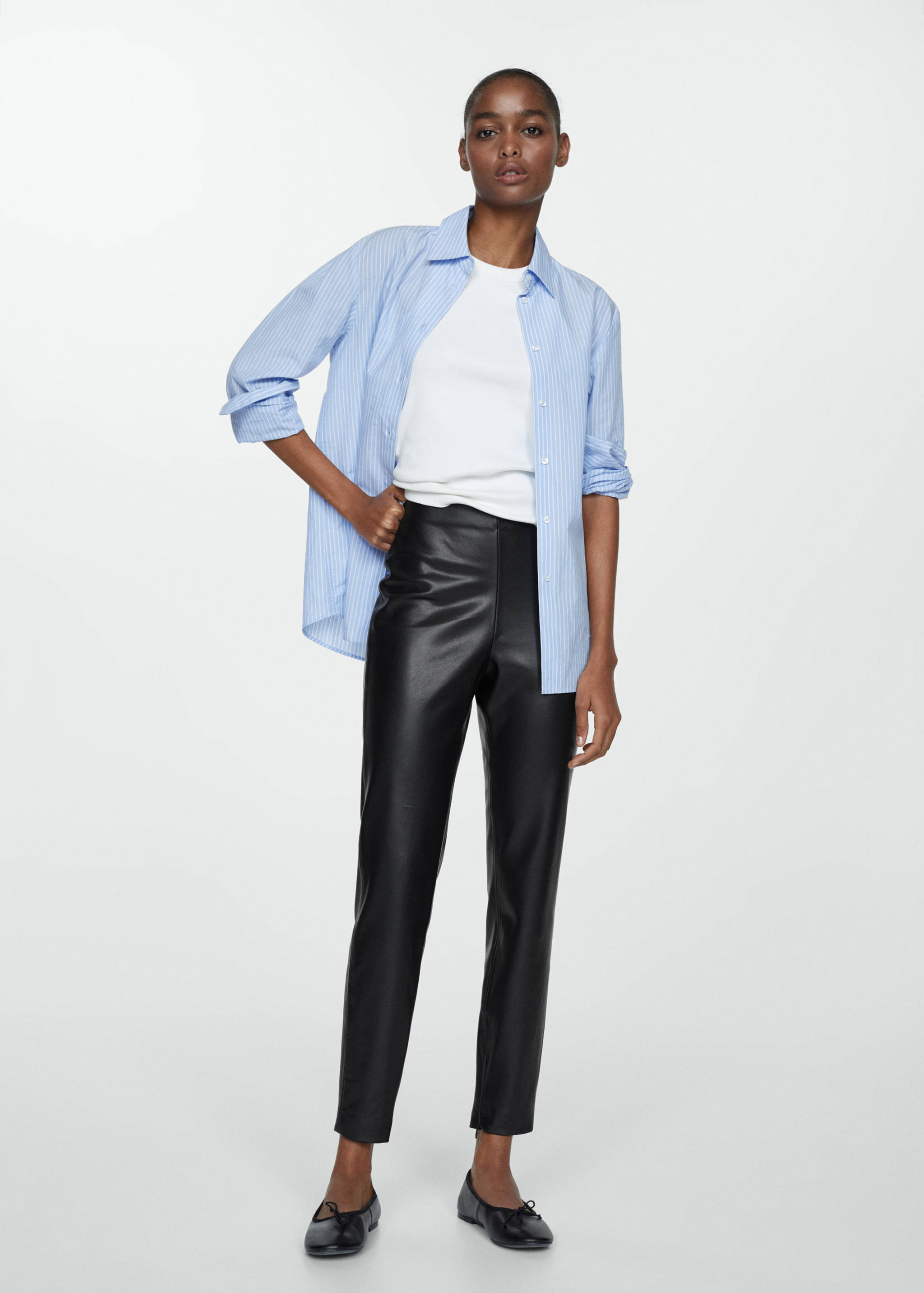 Leggings efecto piel aberturas - Plano general