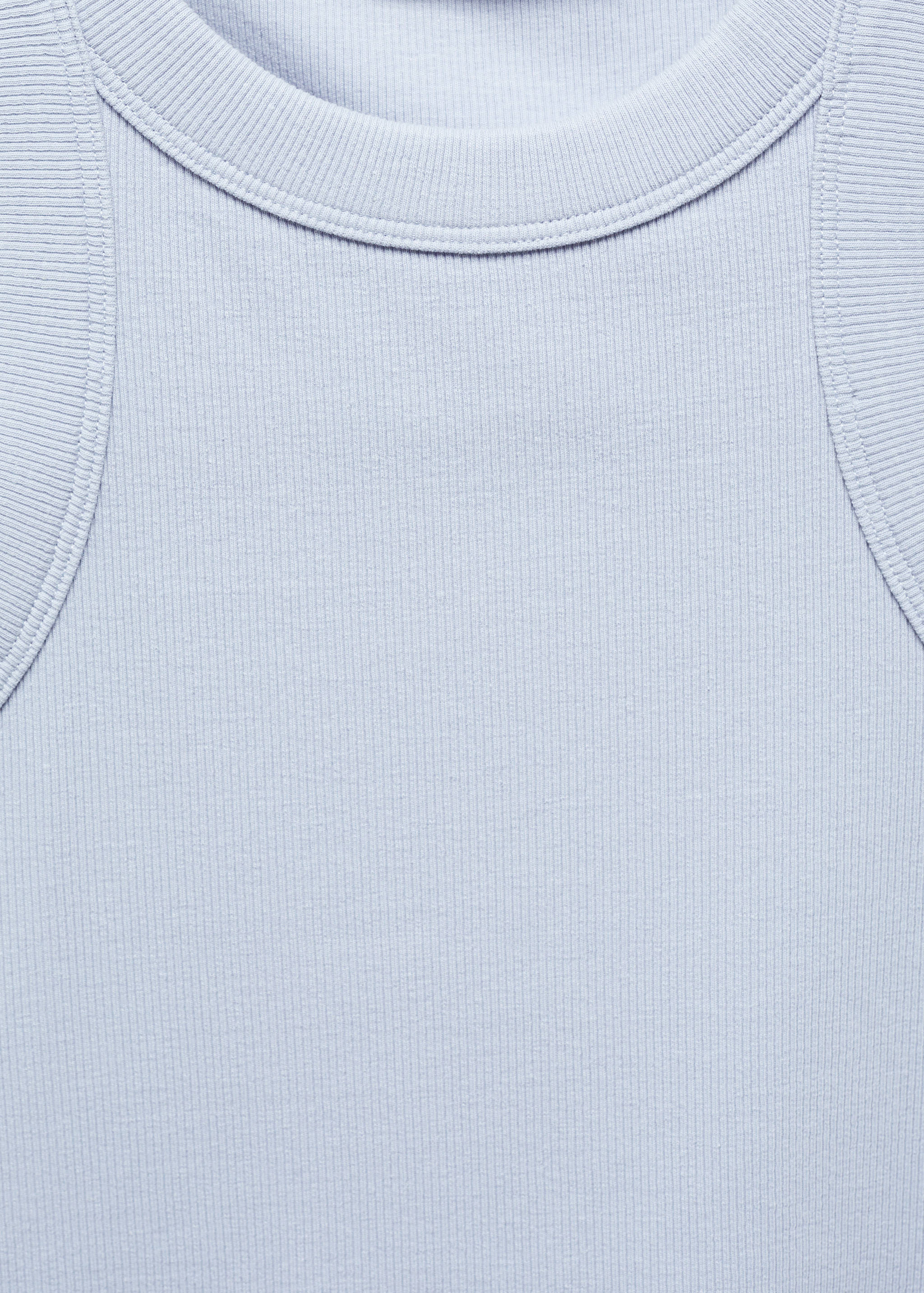 Ribbed cotton-blend top - Details of the article 8