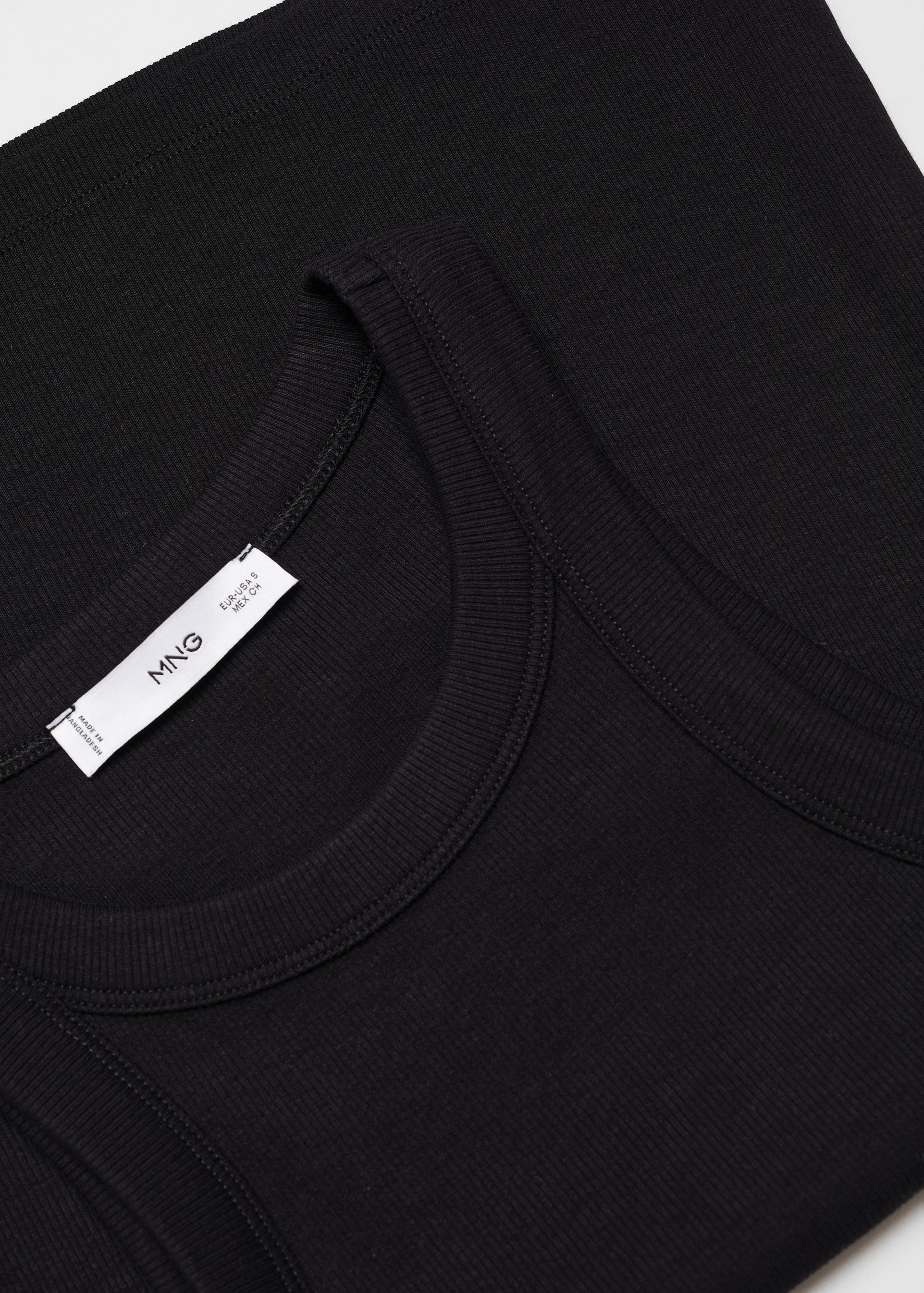 Ribbed cotton-blend top - Details of the article 8