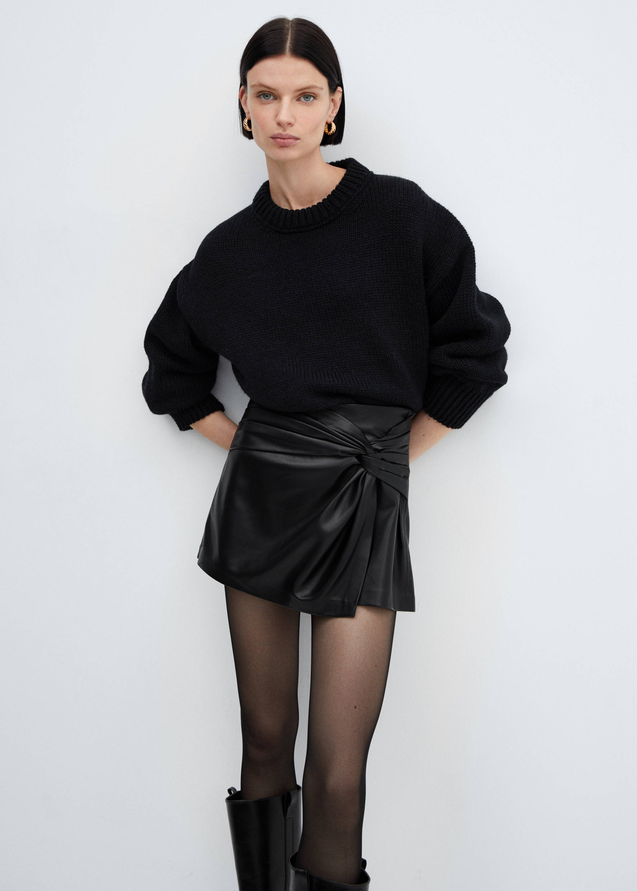 Falda pantalón efecto piel - Detalle del artículo 2