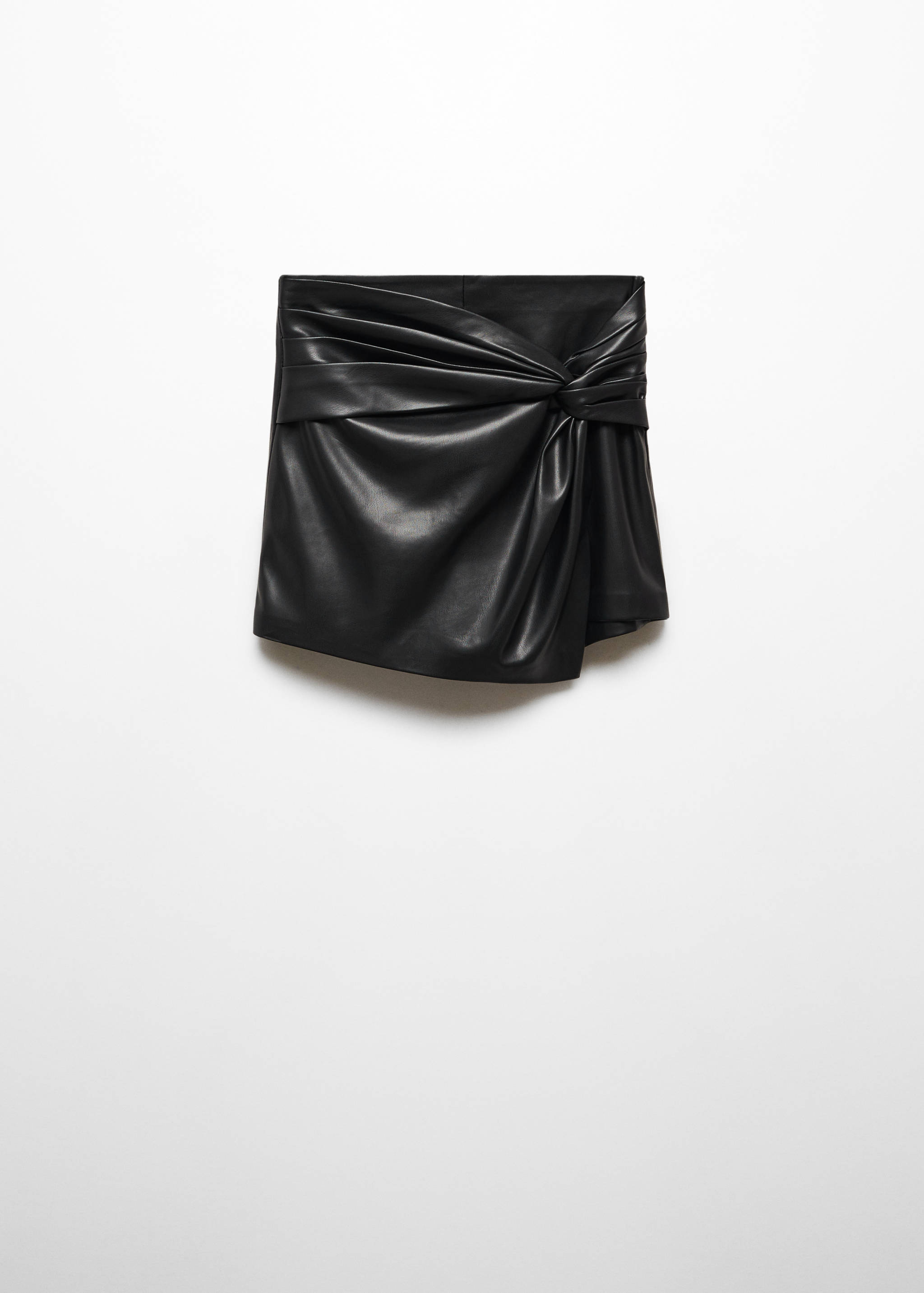 Faux-leather culottes - Article without model