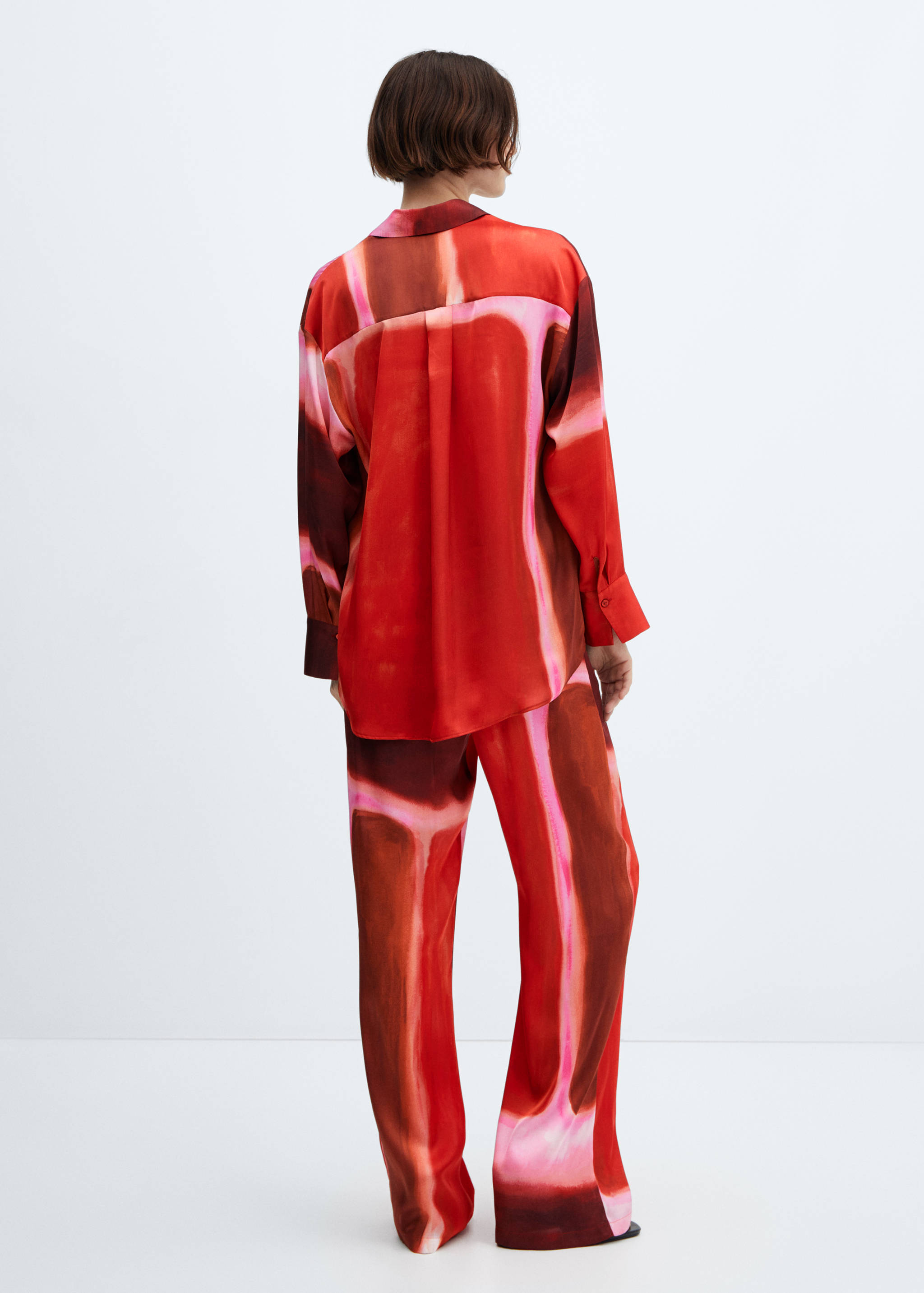 Tie-dye satin pants - Reverse of the article