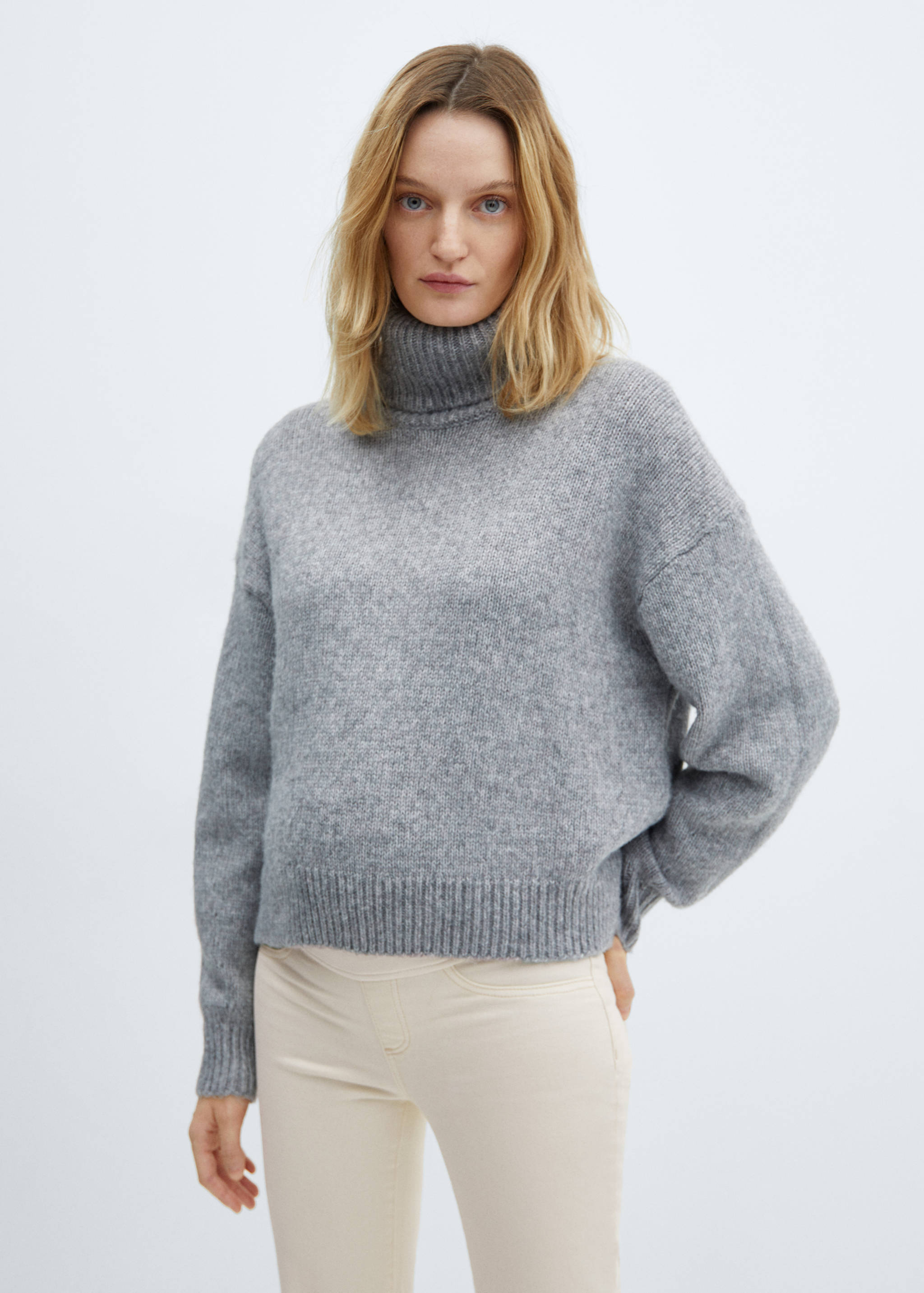 Maternity flared cropped jeans - Details of the article 1