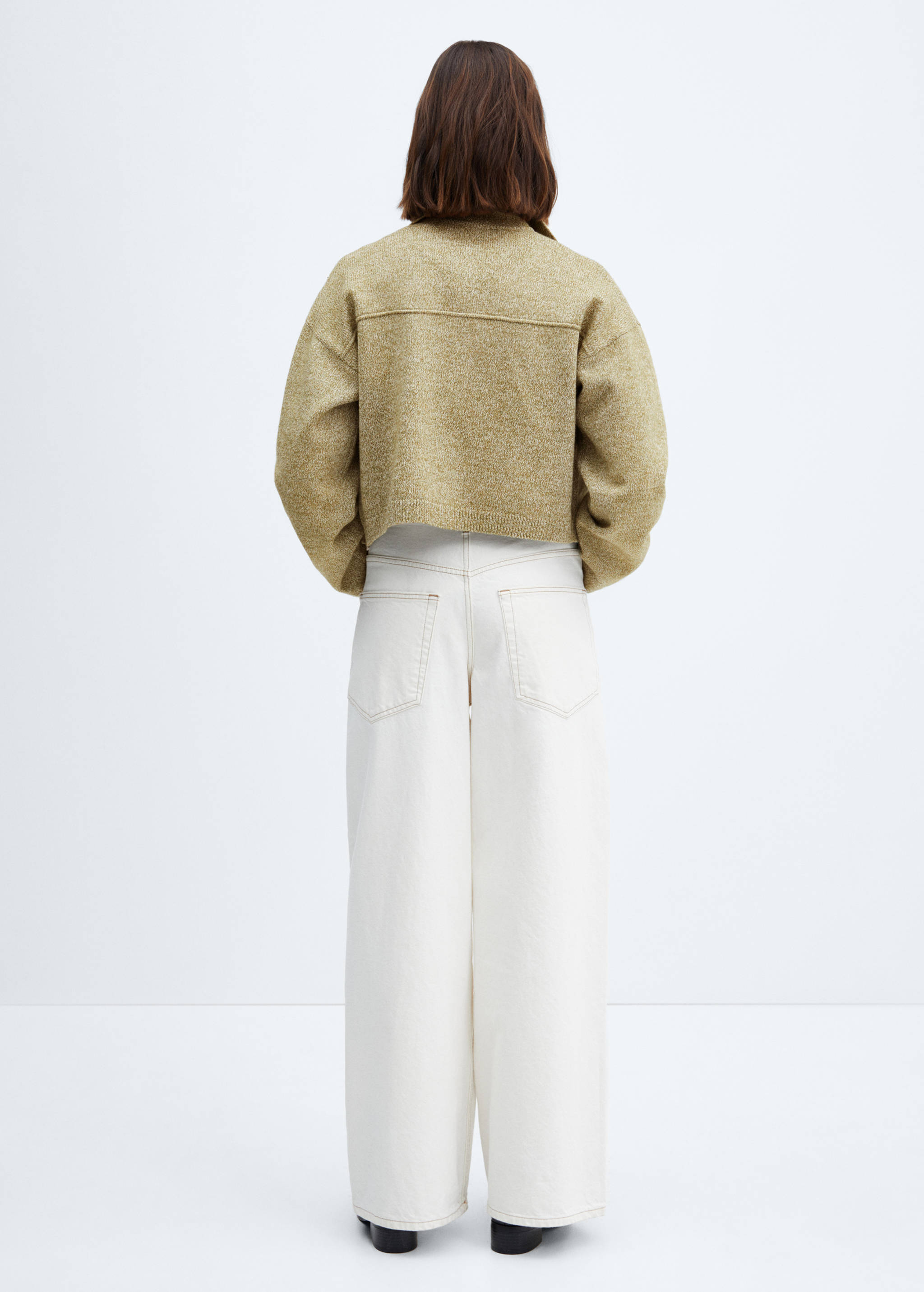 Pocket knit jacket - Reverse of the article