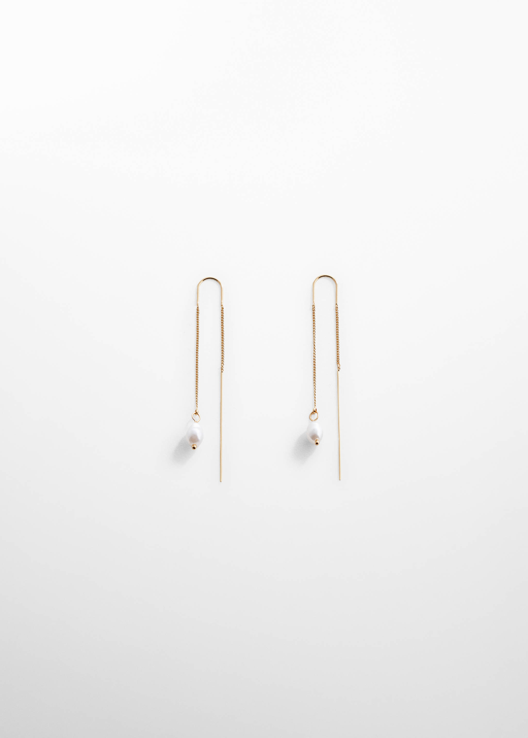 Pearl thread earrings - Article without model