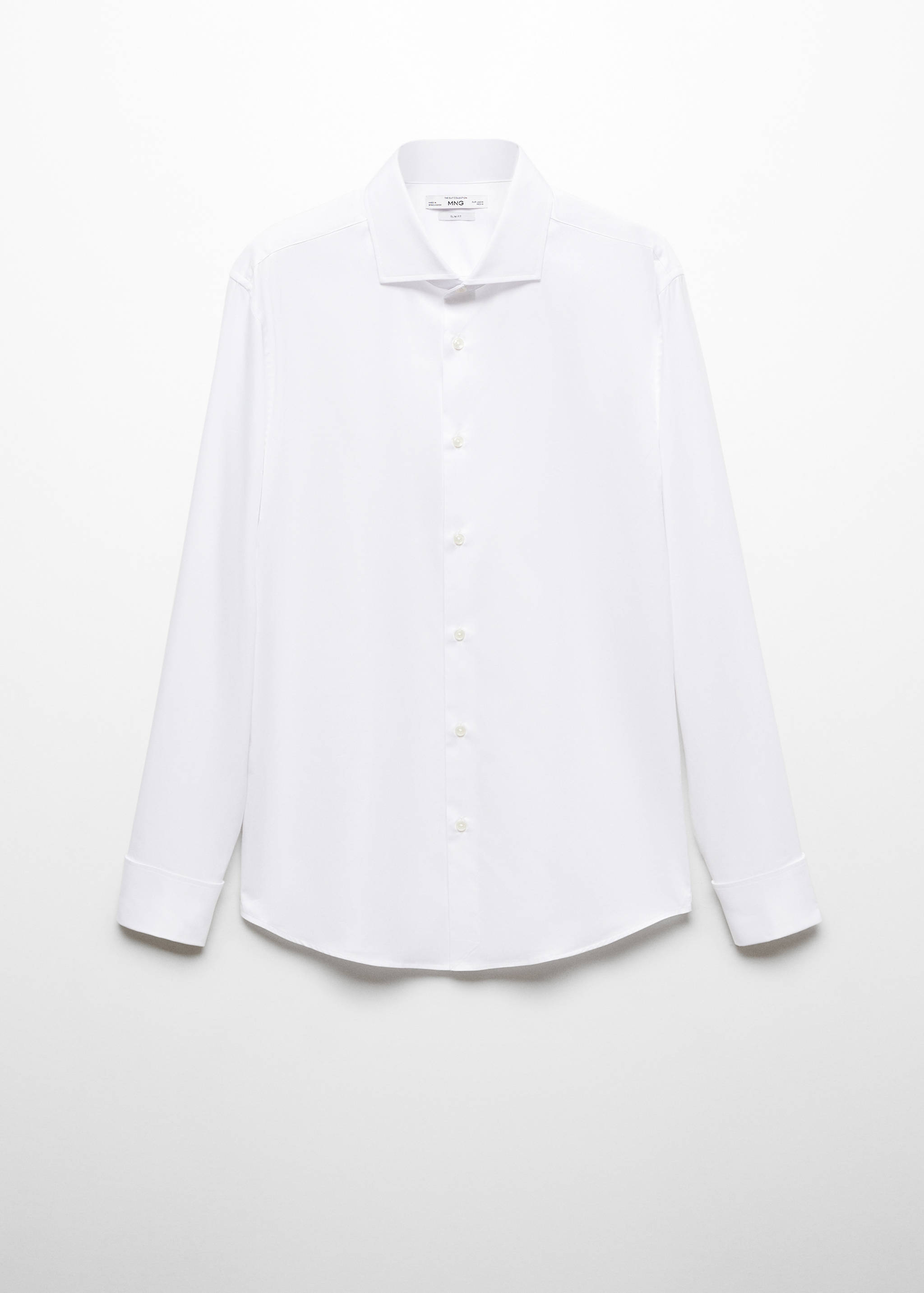 Chemise costume slim-fit tissu twill boutons de manchette - Article sans modèle