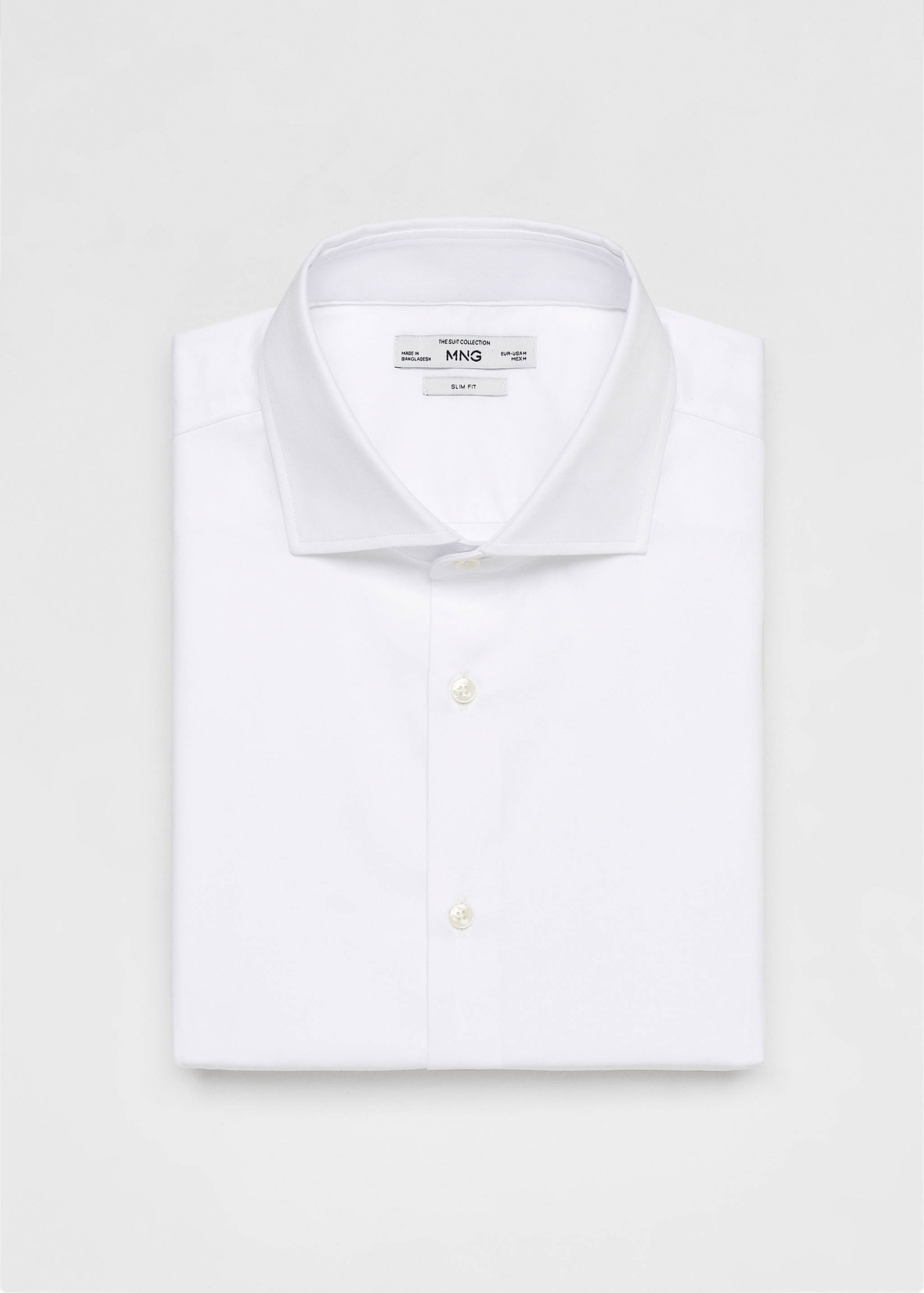 Chemise costume slim-fit tissu twill boutons de manchette - Détail de l'article 8