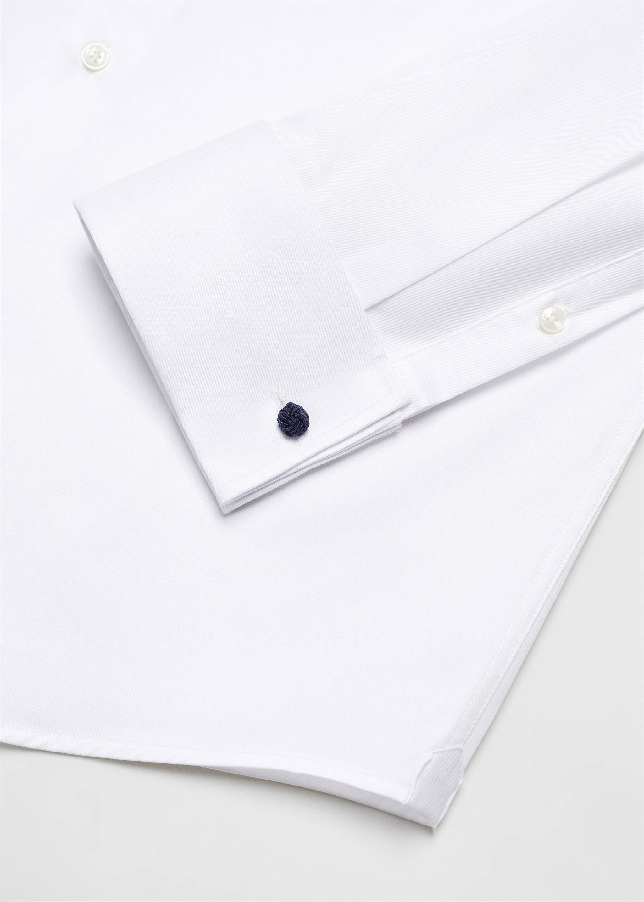 Chemise costume slim-fit tissu twill boutons de manchette - Détail de l'article 0