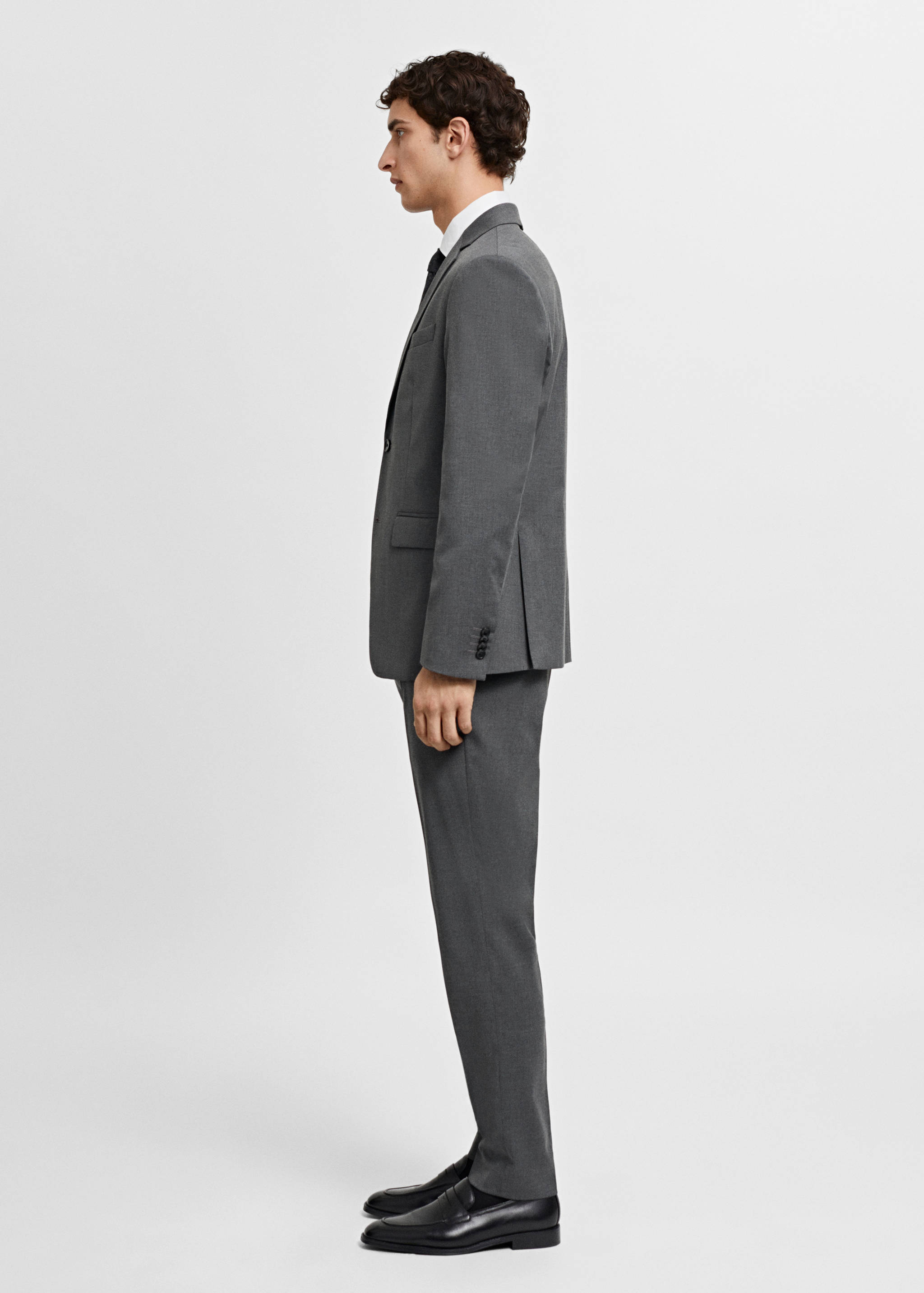 Stretch fabric slim-fit suit jacket - Details of the article 4