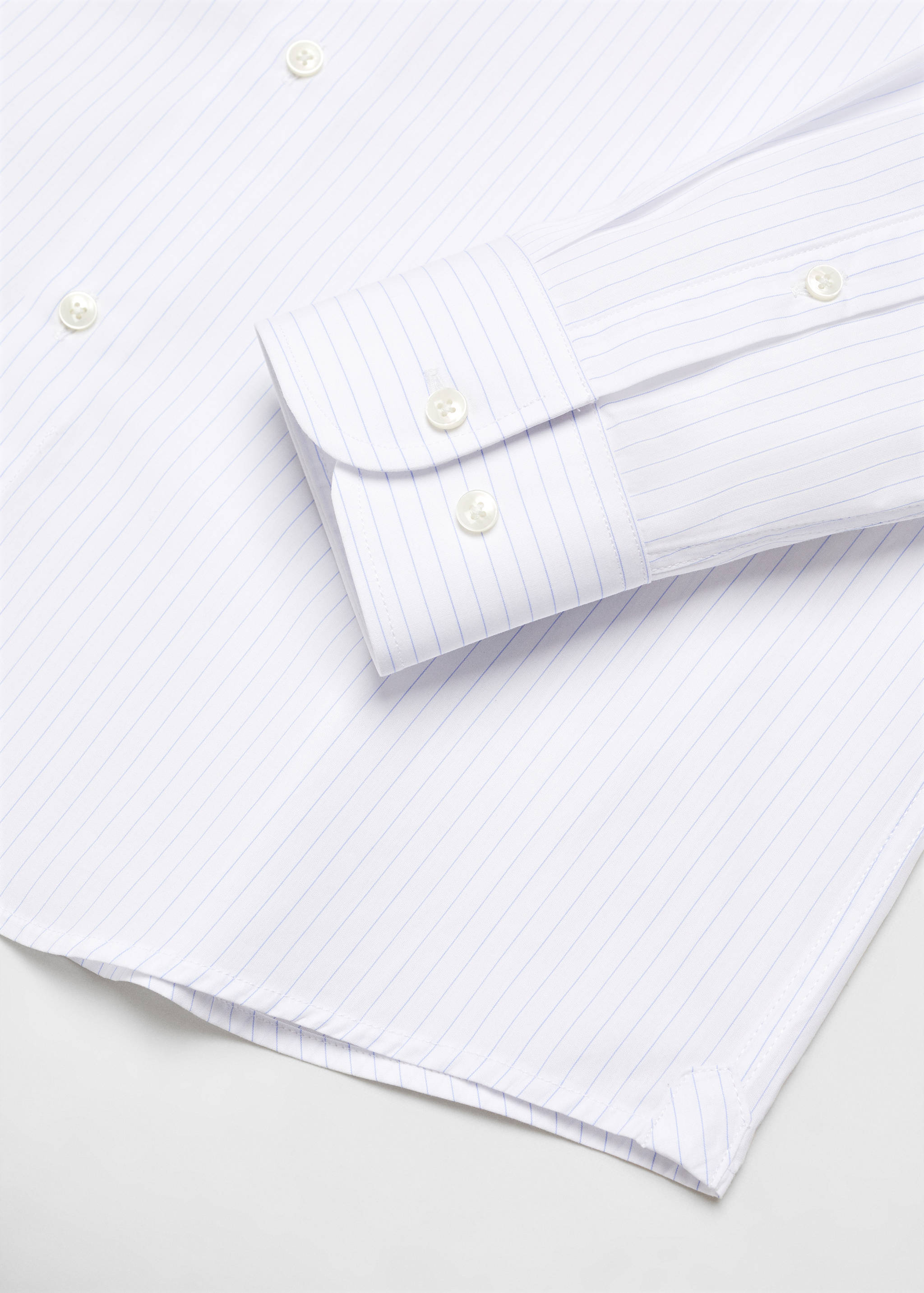 Camisa traje slim fit twill microestampado - Detalle del artículo 0
