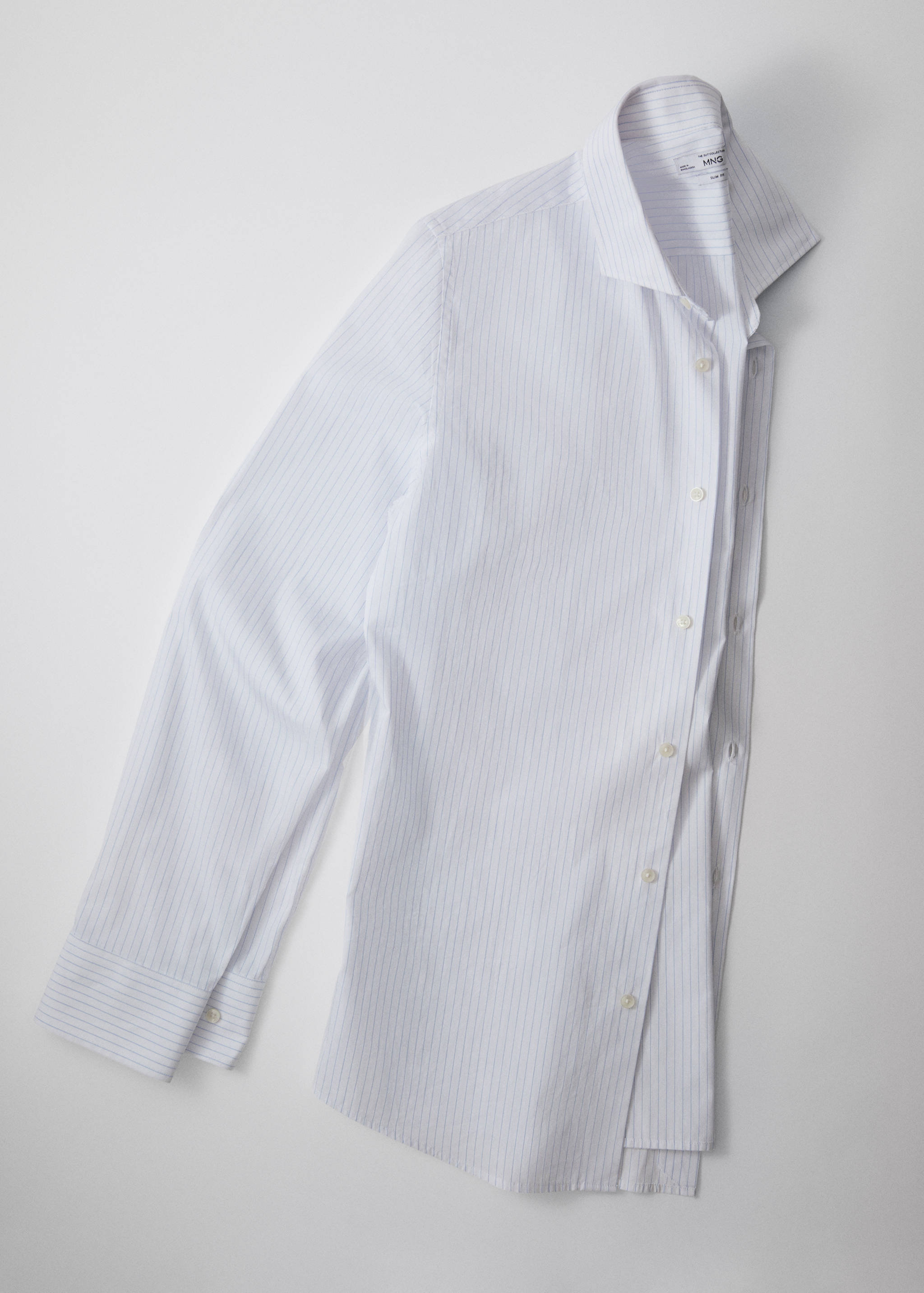 Camisa traje slim fit twill microestampado - Detalle del artículo 9