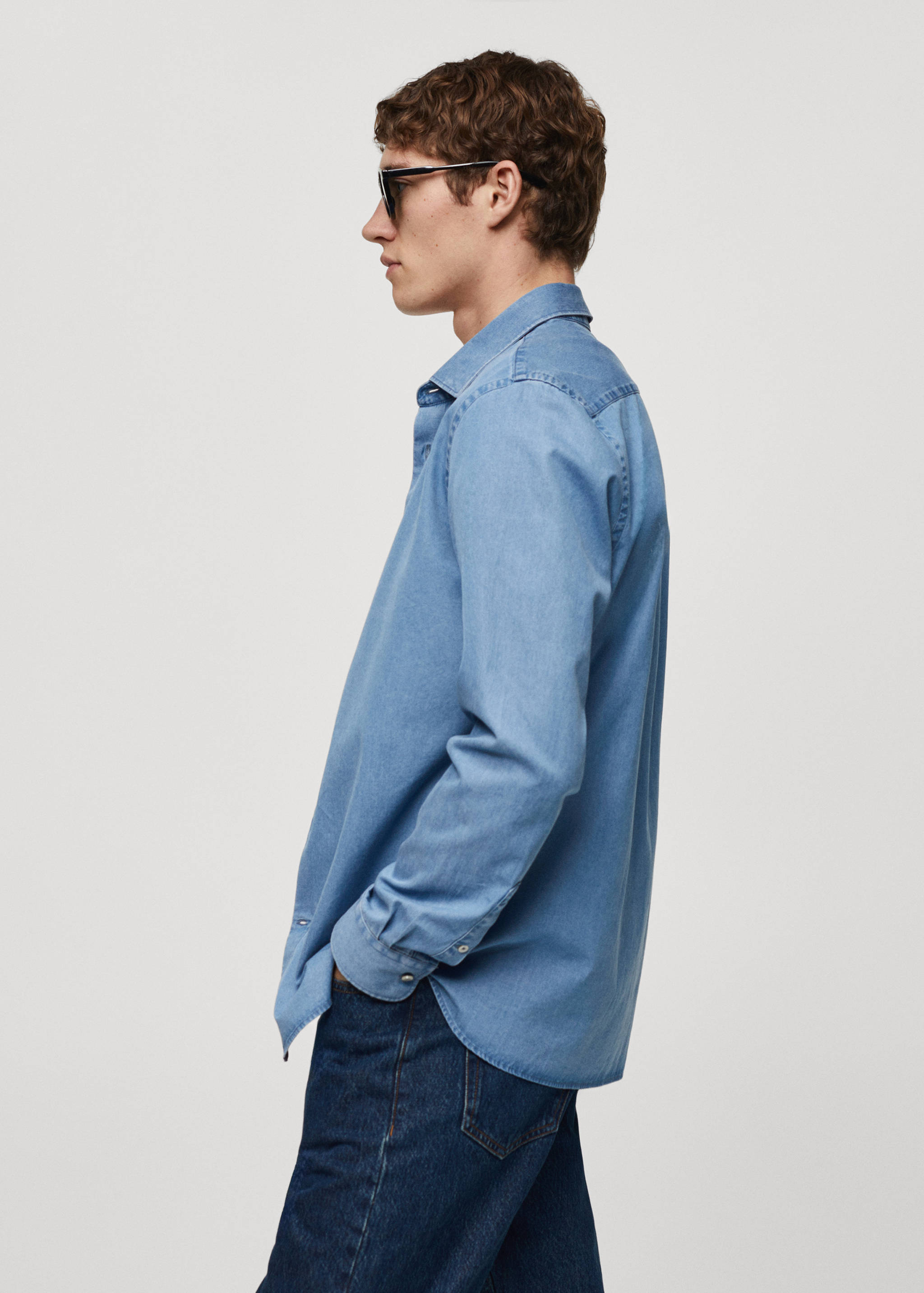 Chemise regular-fit chambray coton - Détail de l'article 1