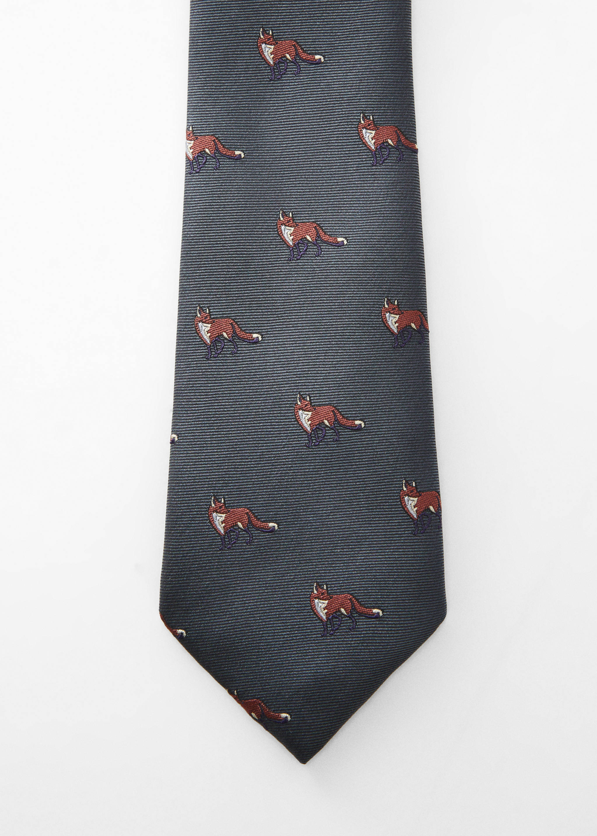 Tie with animals print - null