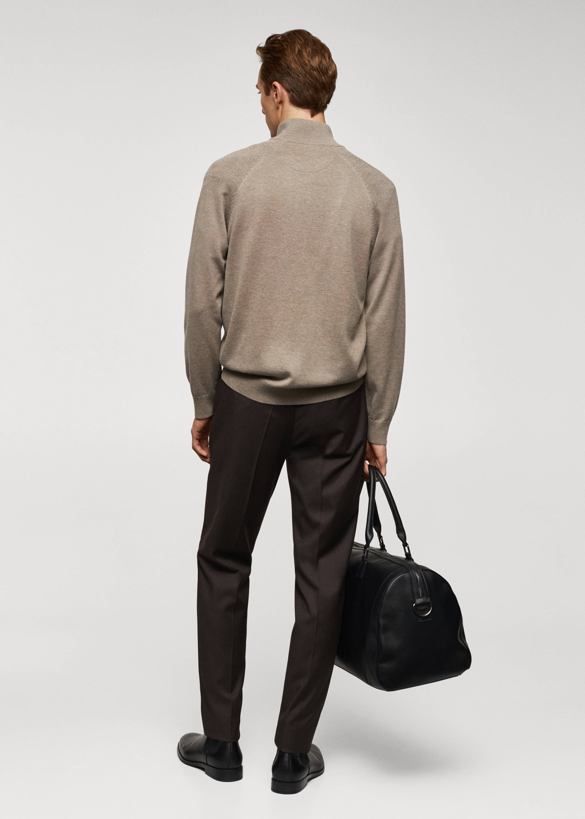 Cardigan coton zippé - Verso de l’article